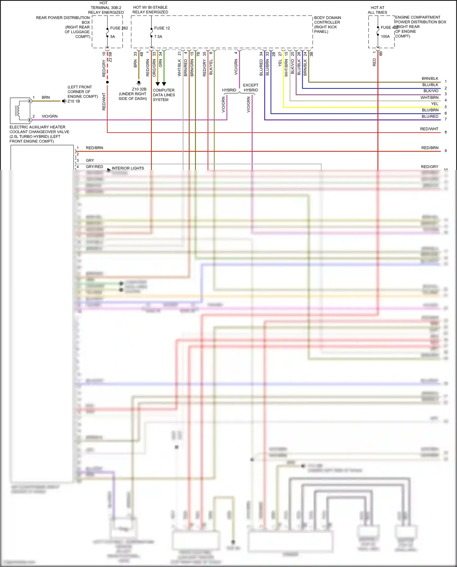 Wiring diagram computer data lines system for BMW 5 series G30/G31 (2016-2020) (72 of 108)