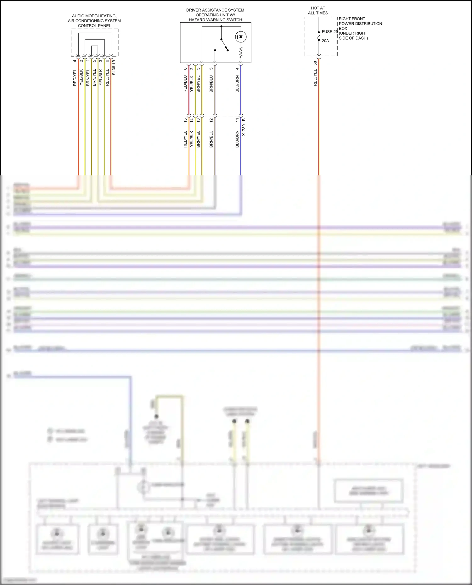 Wiring diagram computer data lines system for BMW 5 series G30/G31 (2016-2020) (5 of 108)