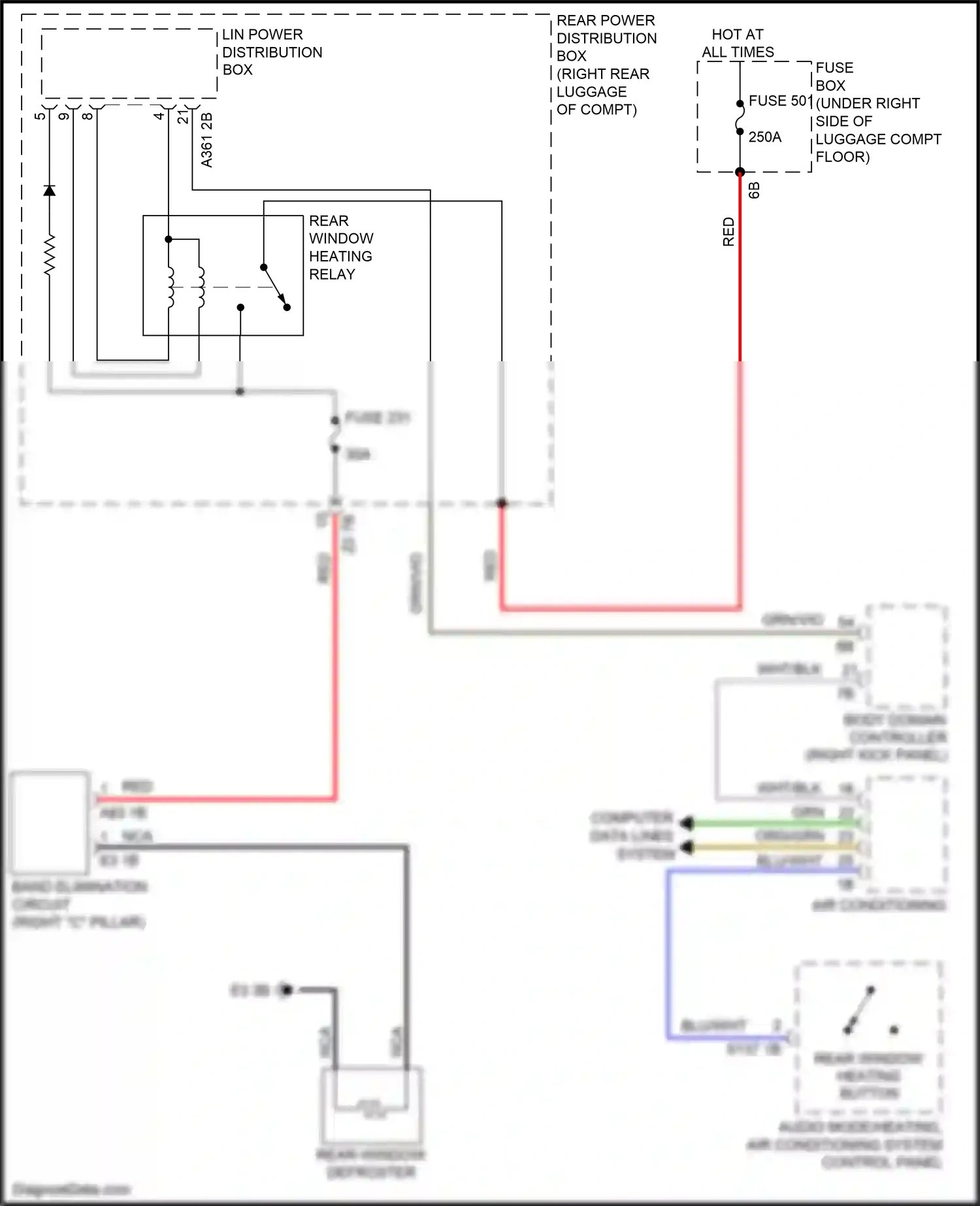 Wiring diagram computer data lines system for BMW 5 series G30/G31 (2016-2020) (48 of 108)