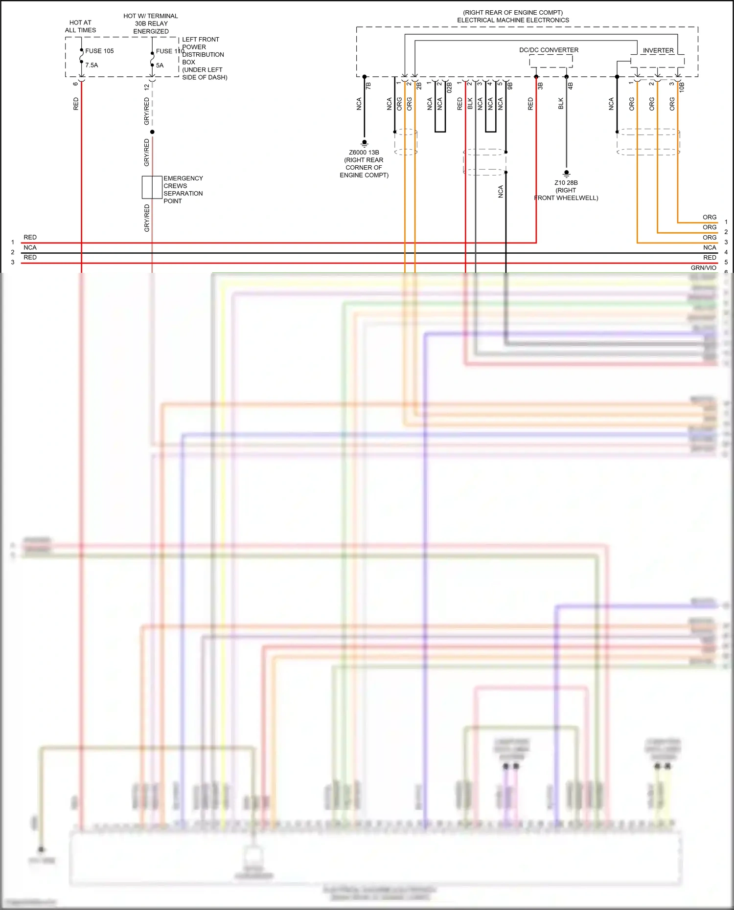 Wiring diagram computer data lines system for BMW 5 series G30/G31 (2016-2020) (107 of 108)