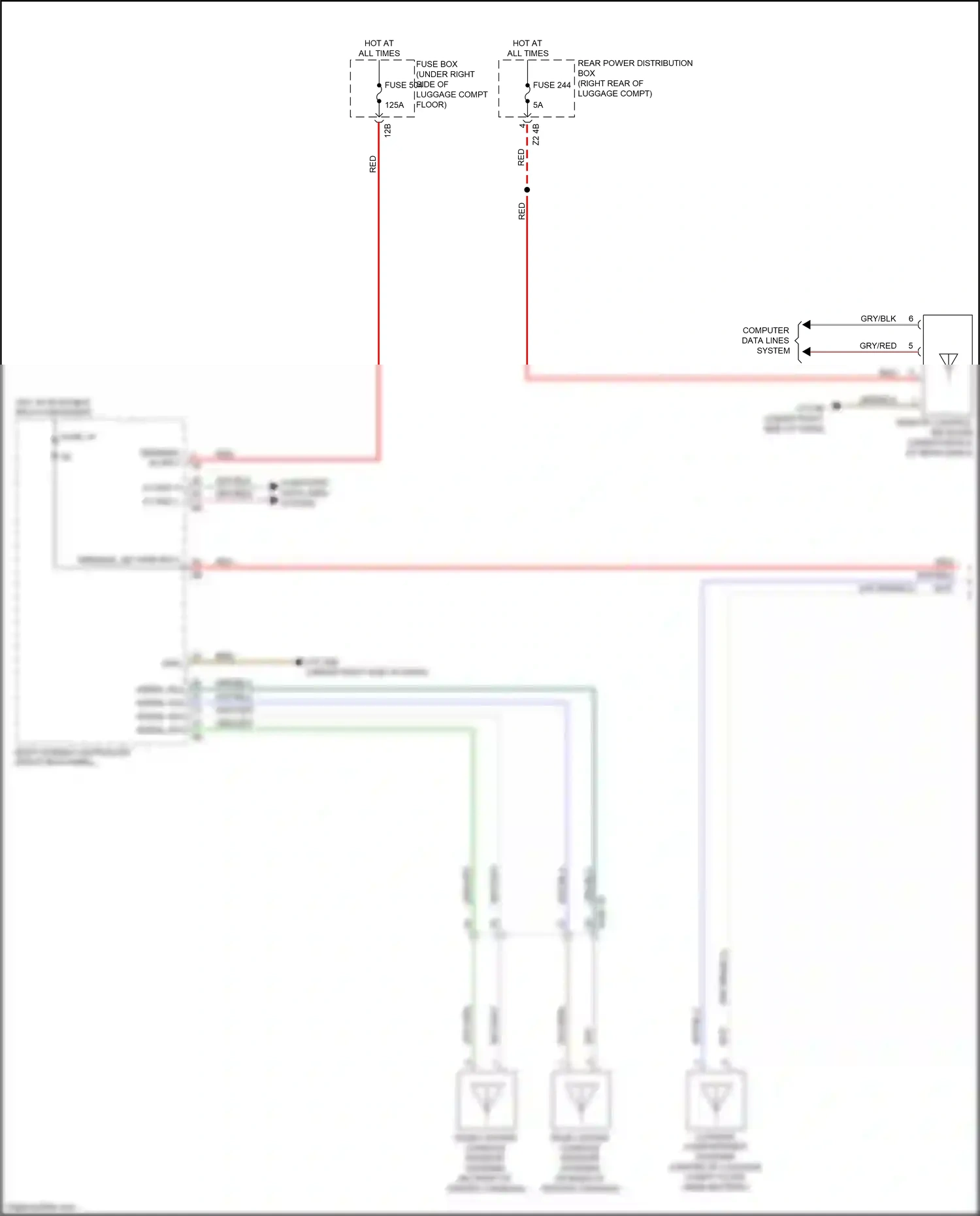 Wiring diagram computer data lines system for BMW 5 series G30/G31 (2016-2020) (31 of 108)