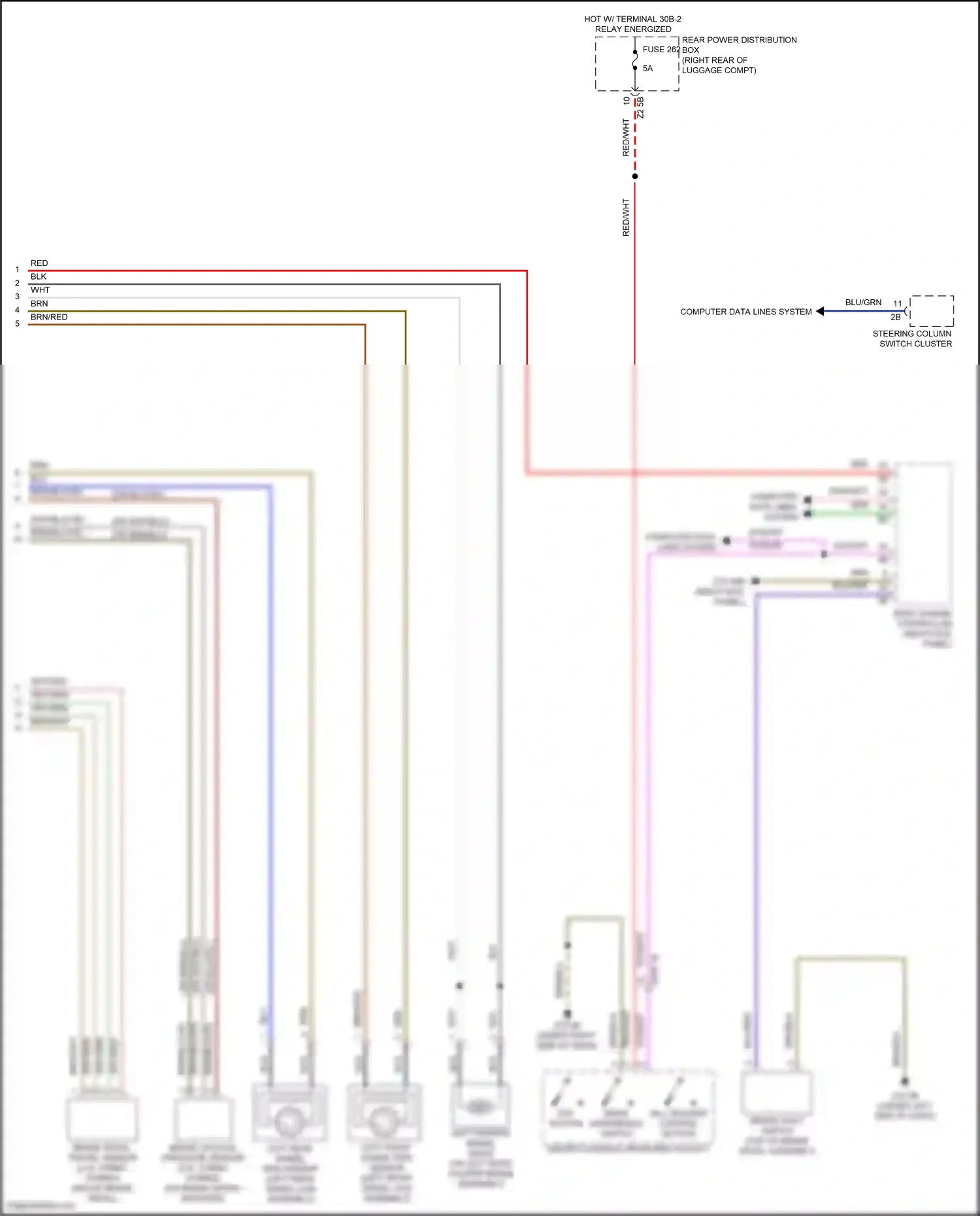 Wiring diagram computer data lines system for BMW 5 series G30/G31 (2016-2020) (62 of 108)