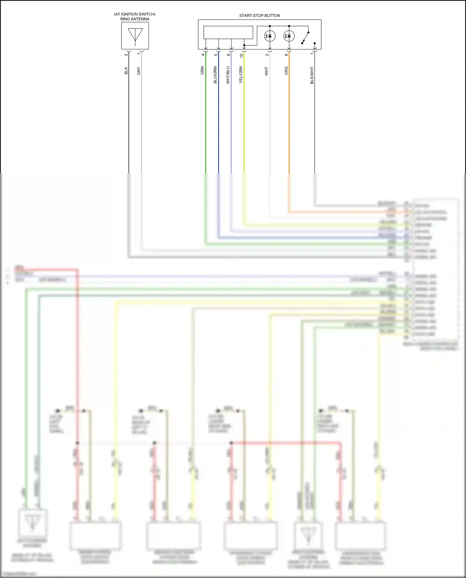 Wiring diagram data line for BMW 5 series G30/G31 (2016-2020) (1 of 2)