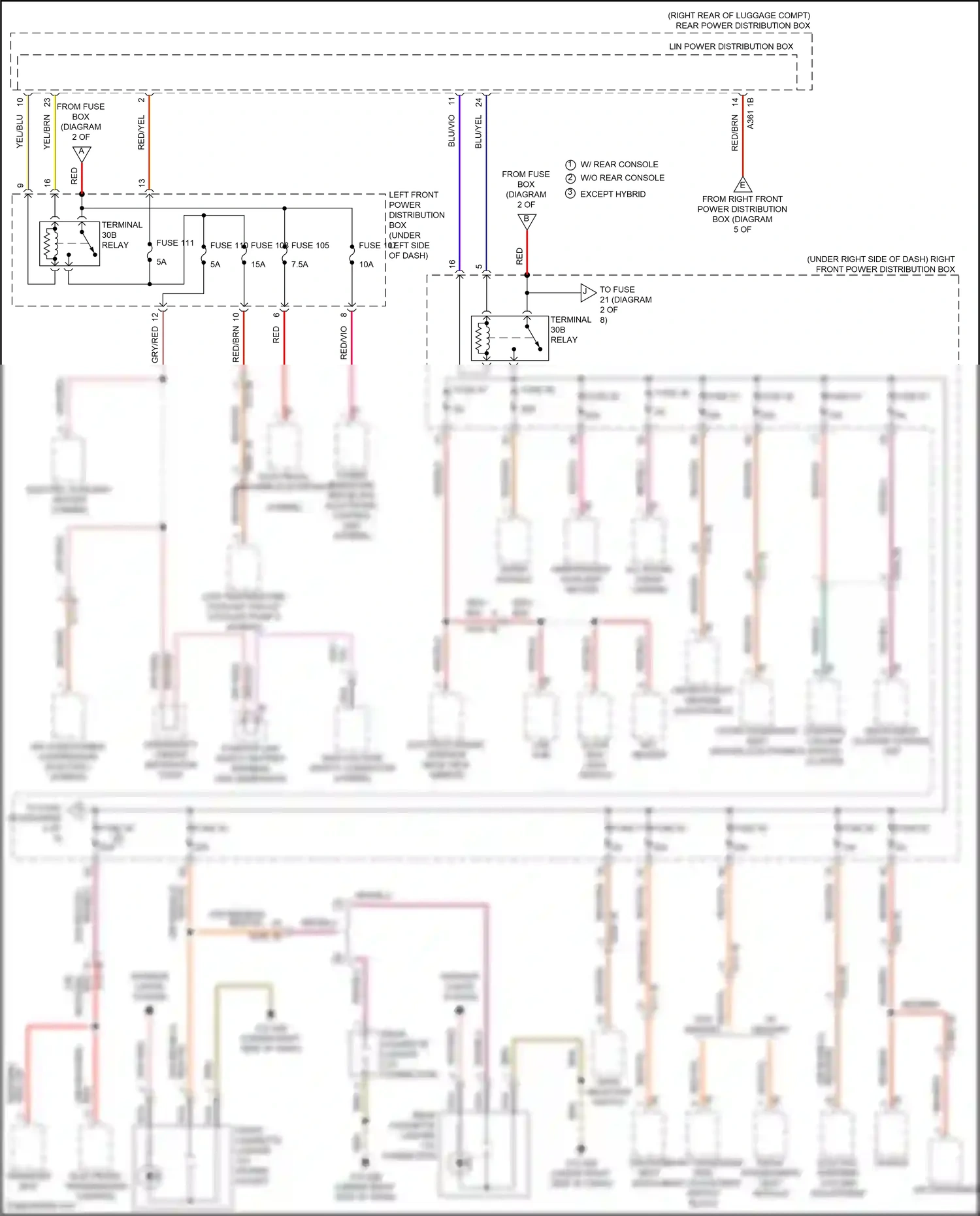 Wiring diagram electrical machine electronics for BMW 5 series G30/G31 (2016-2020) (3 of 4)