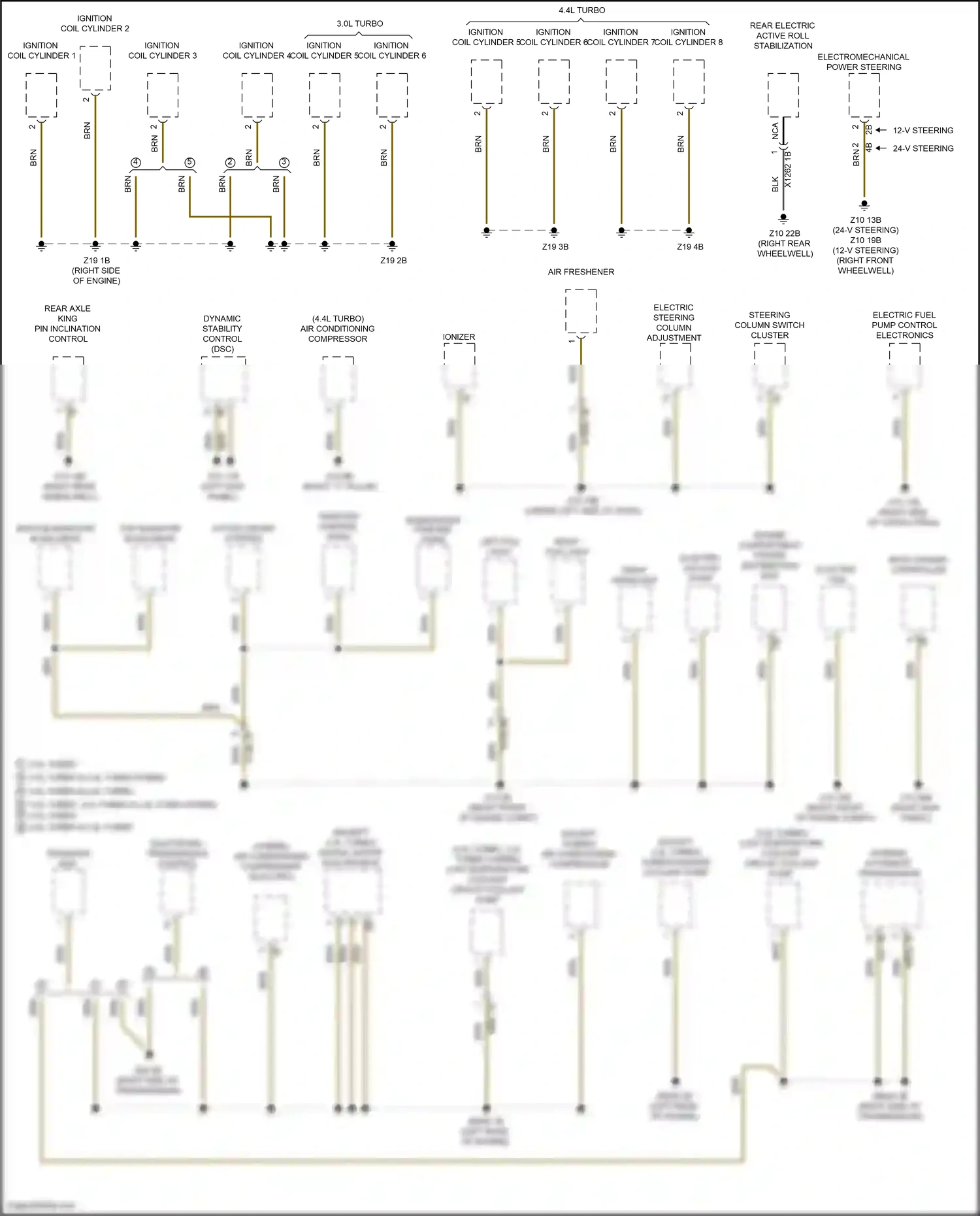 Wiring diagram engine compartment power distribution box for BMW 5 series G30/G31 (2016-2020) (8 of 16)