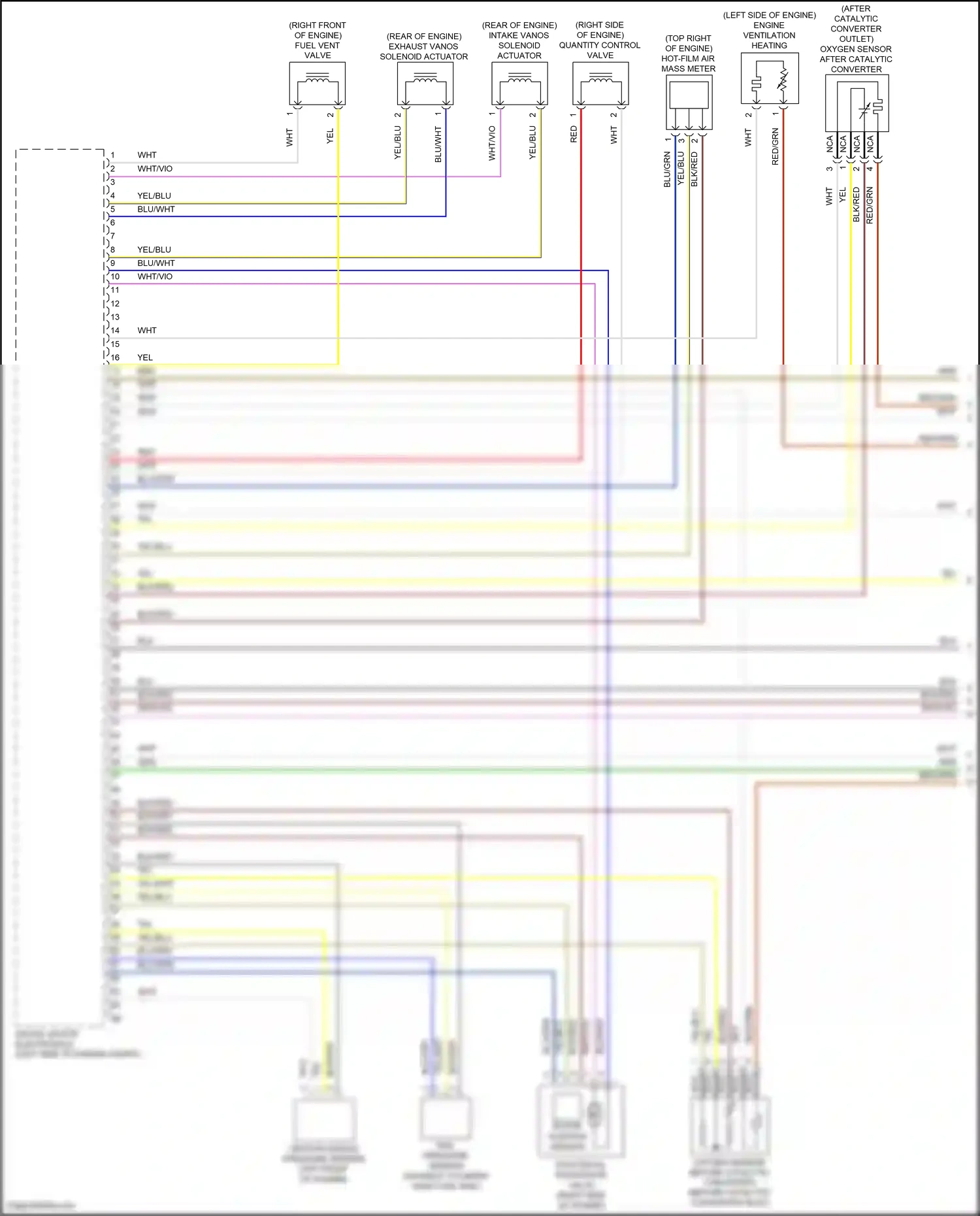 Wiring diagram engine ventilation heating for BMW 5 series G30/G31 (2016-2020) (3 of 3)