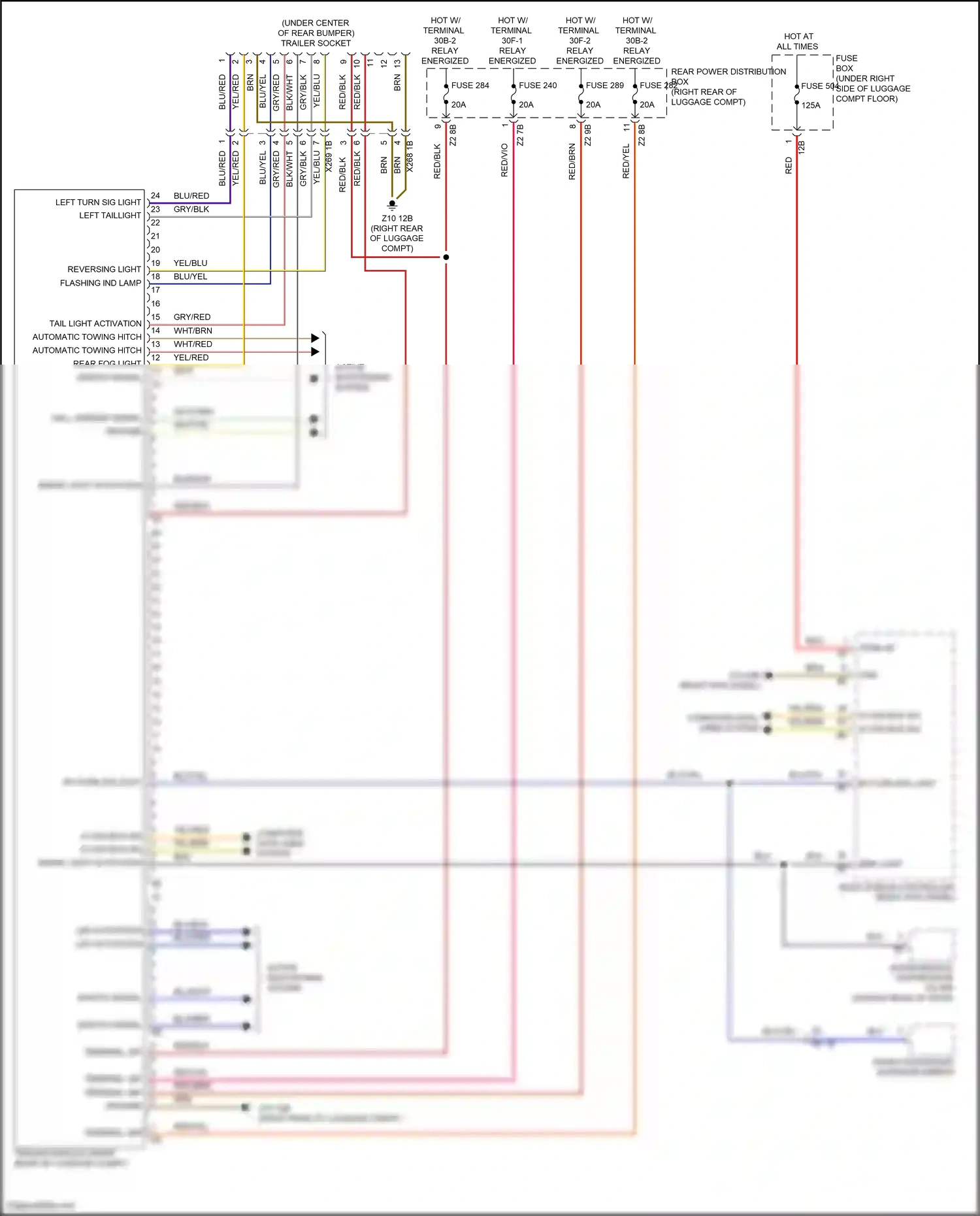 Wiring diagram interference suppressor filter for BMW 5 series G30/G31 (2016-2020) (3 of 3)