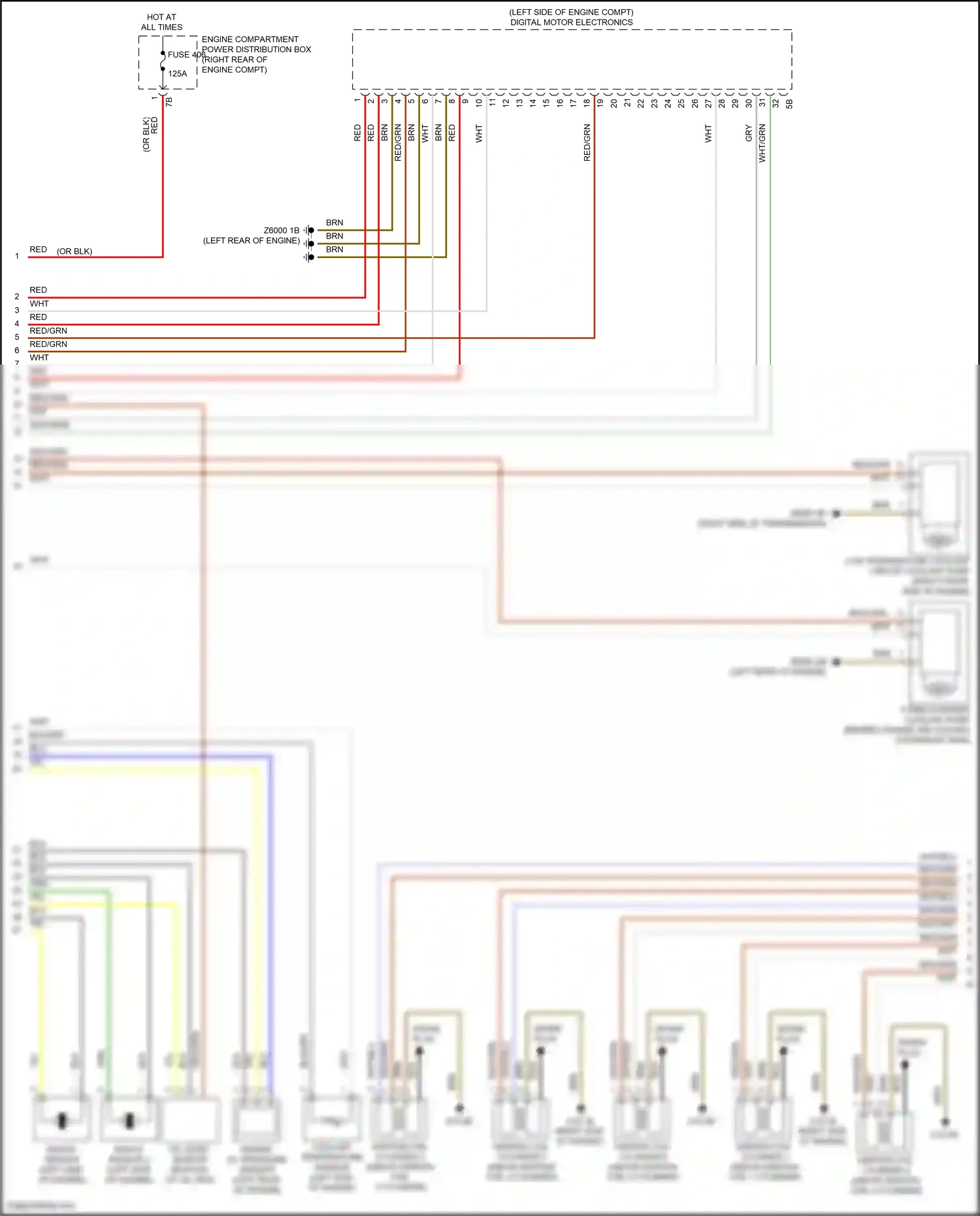 Wiring diagram knock sensor for BMW 5 series G30/G31 (2016-2020) (3 of 3)