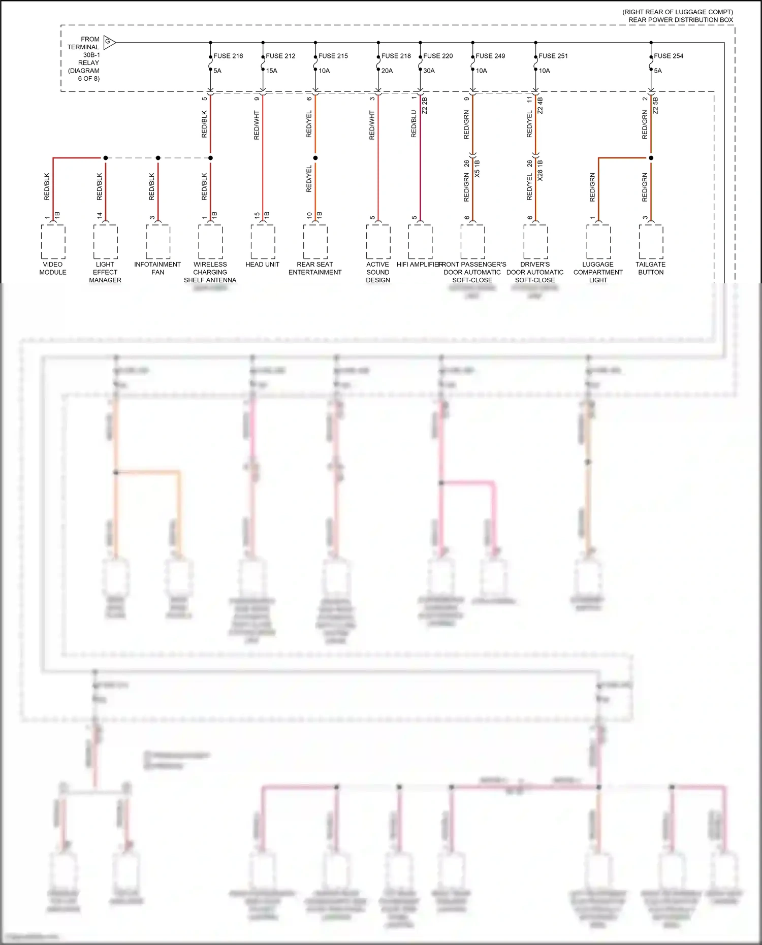 Wiring diagram light effect manager for BMW 5 series G30/G31 (2016-2020) (4 of 4)