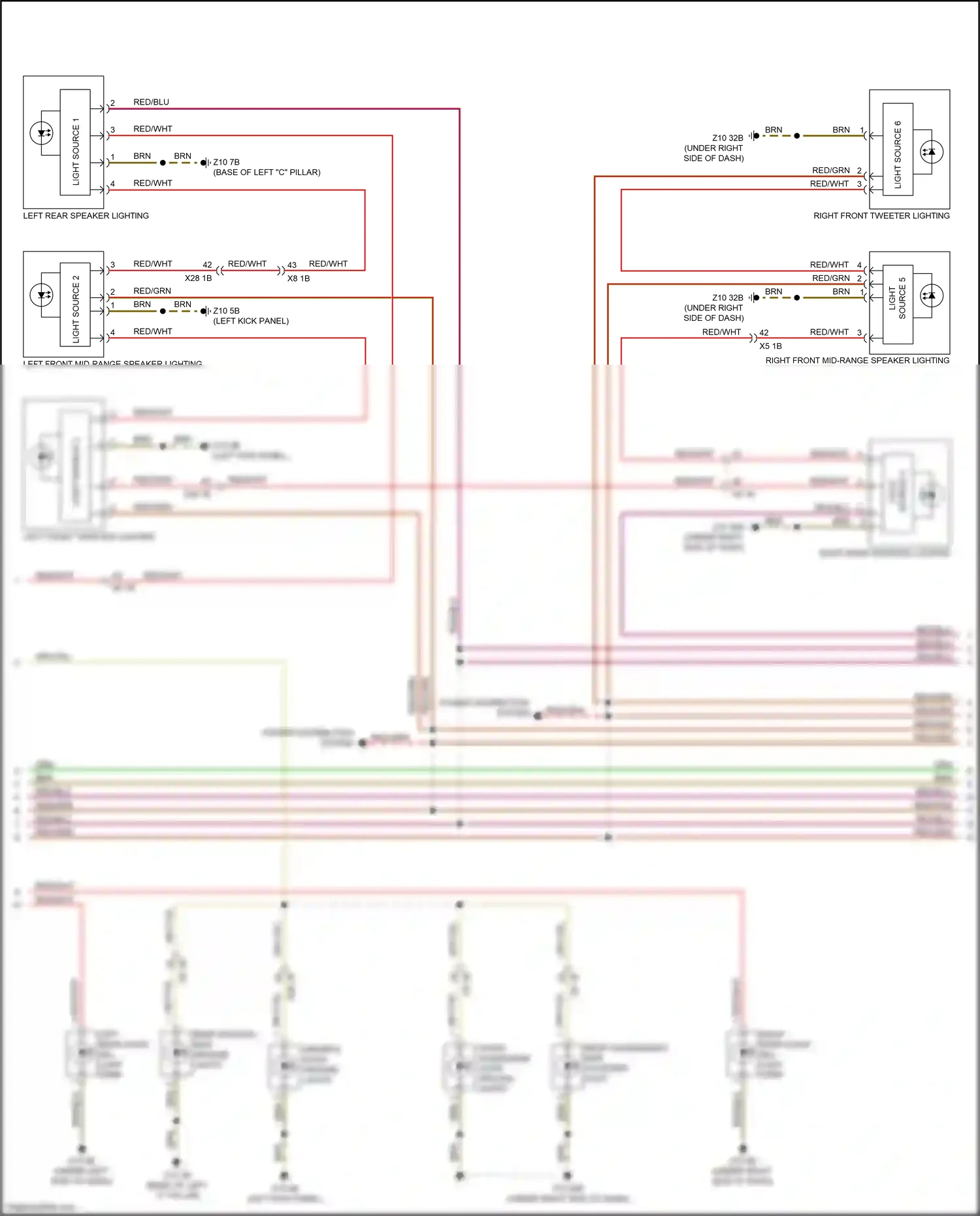 Wiring diagram light source 6 for BMW 5 series G30/G31 (2016-2020) (1 of 2)