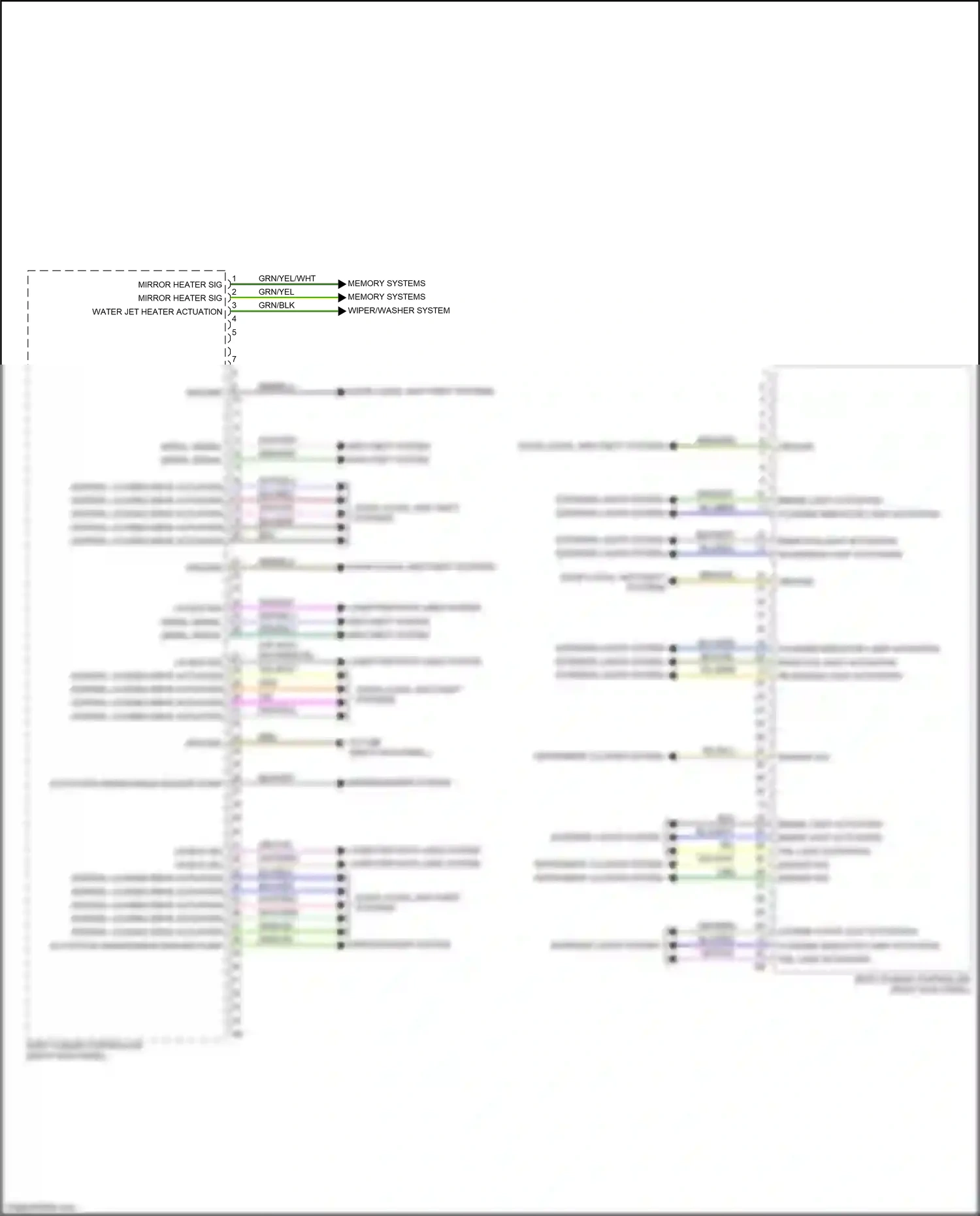 Wiring diagram memory systems for BMW 5 series G30/G31 (2016-2020) (1 of 1)