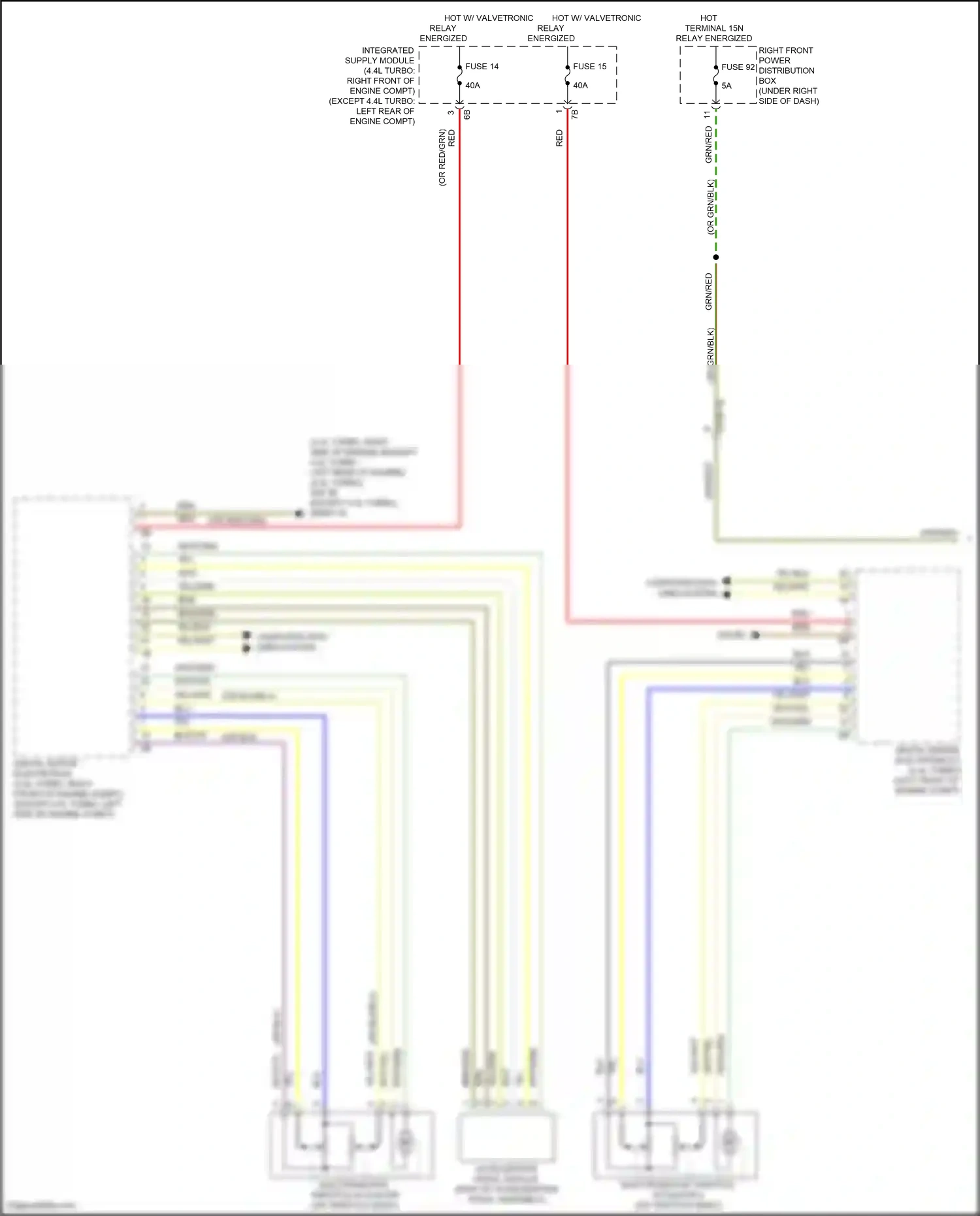 Wiring diagram right front power distribution box for BMW 5 series G30/G31 (2016-2020) (23 of 54)