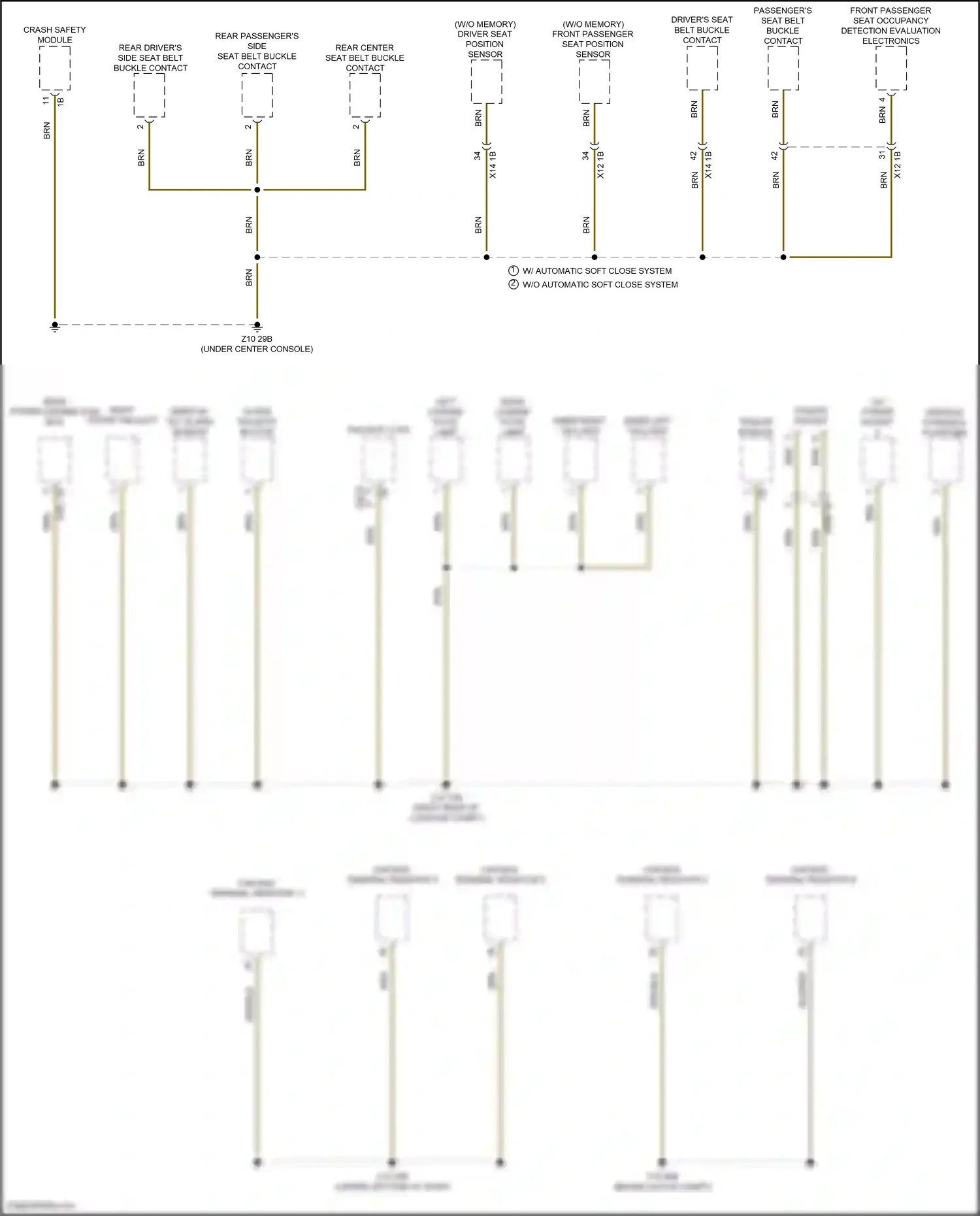 Wiring diagram trailer socket for BMW 5 series G30/G31 (2016-2020) (1 of 3)