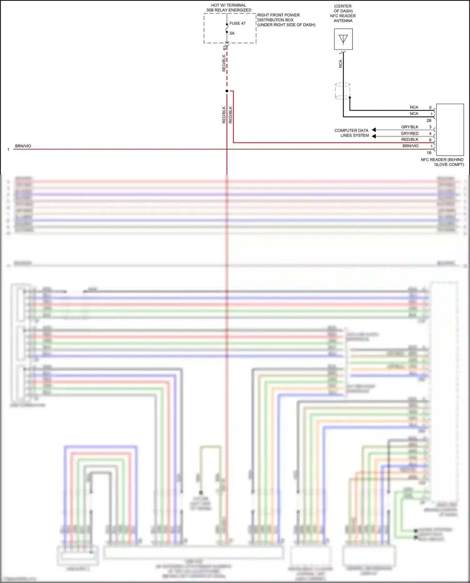 Wiring diagram usb connection for BMW 5 series G30/G31 (2016-2020) (3 of 8)