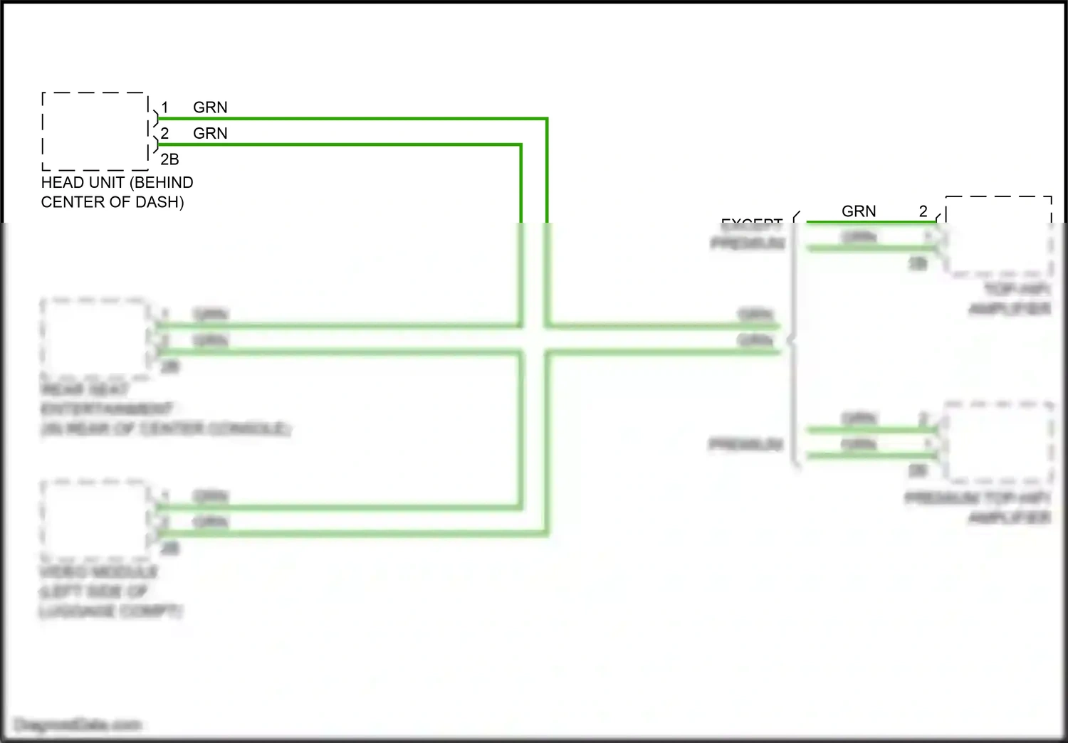 Wiring diagram video module for BMW 5 series G30/G31 (2016-2020) (2 of 5)