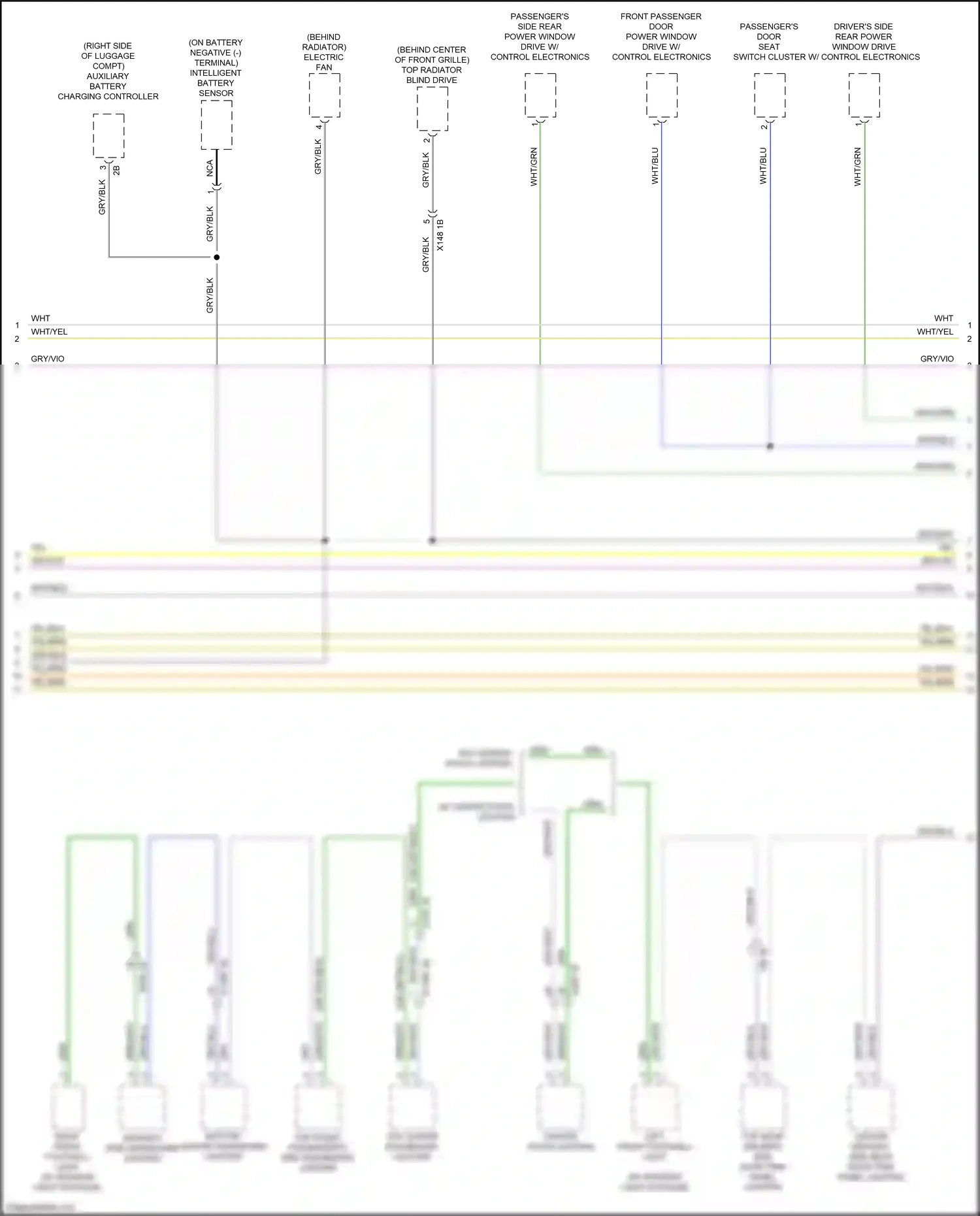 Wiring diagram w/ center stack lighting for BMW 5 series G30/G31 (2016-2020) (1 of 1)