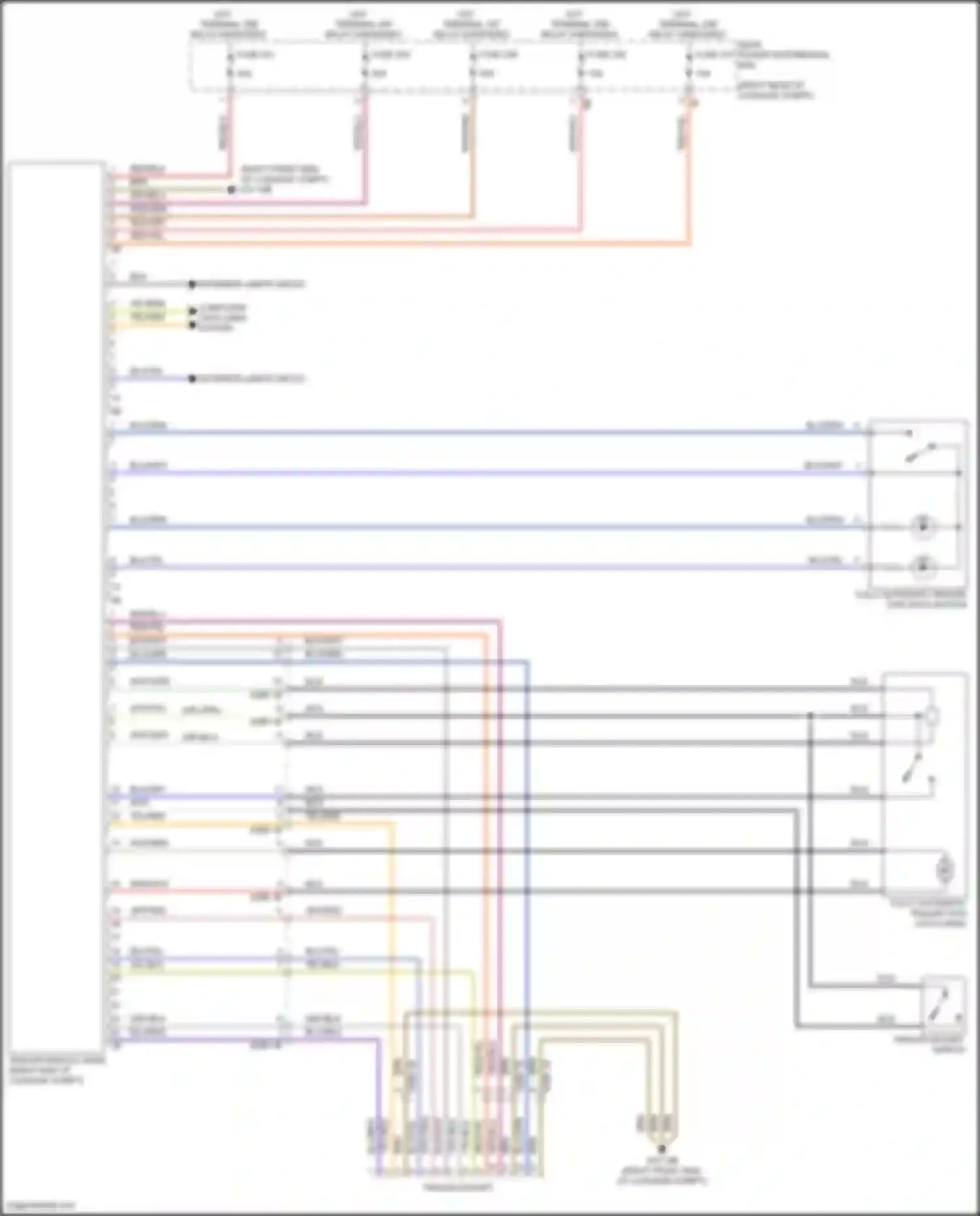 5 series BMW G60 (2023-2024): Trailer tow circuit