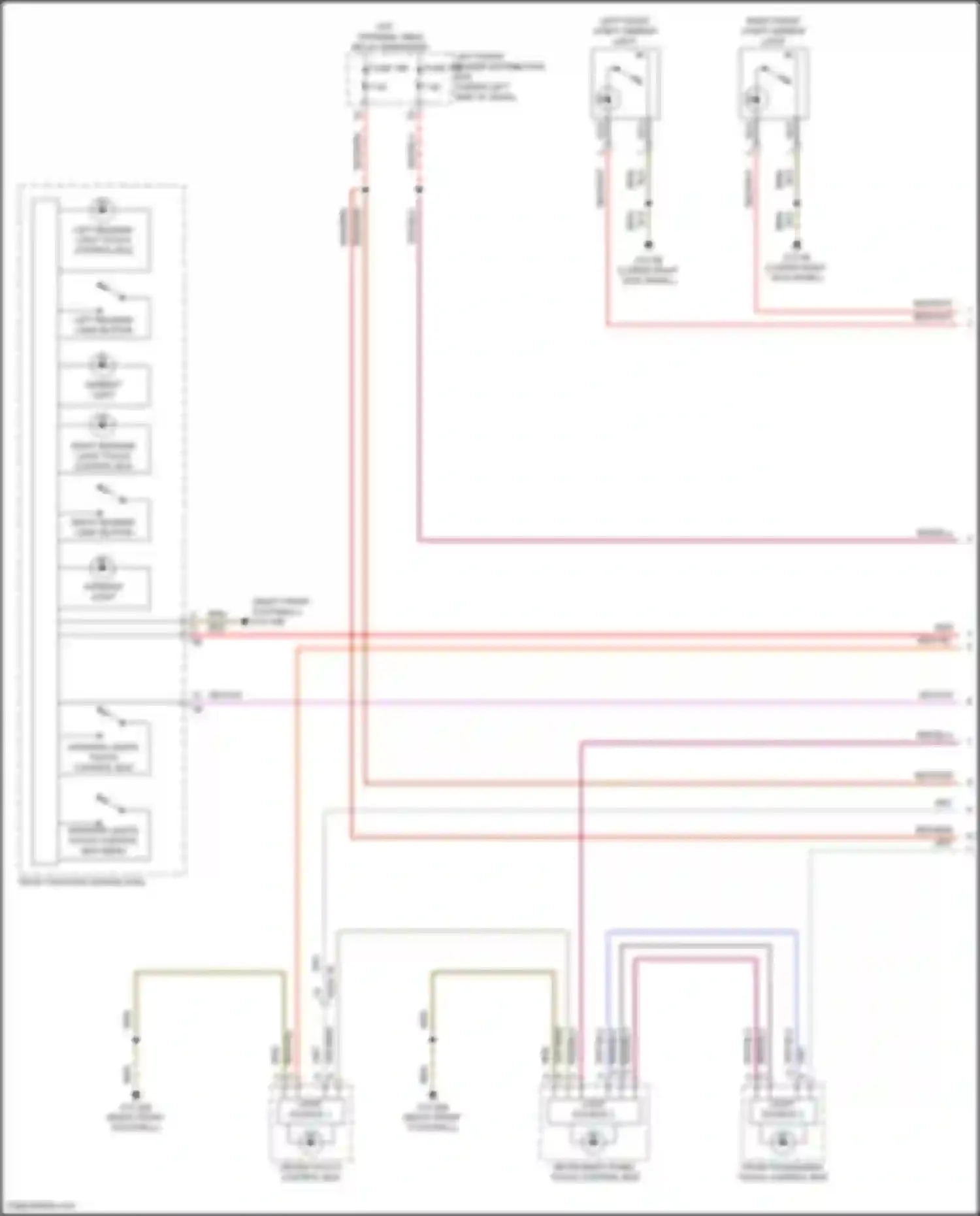5 series BMW G60 (2023-2024): Courtesy lamps circuit, w/ basic version (1 of 6)