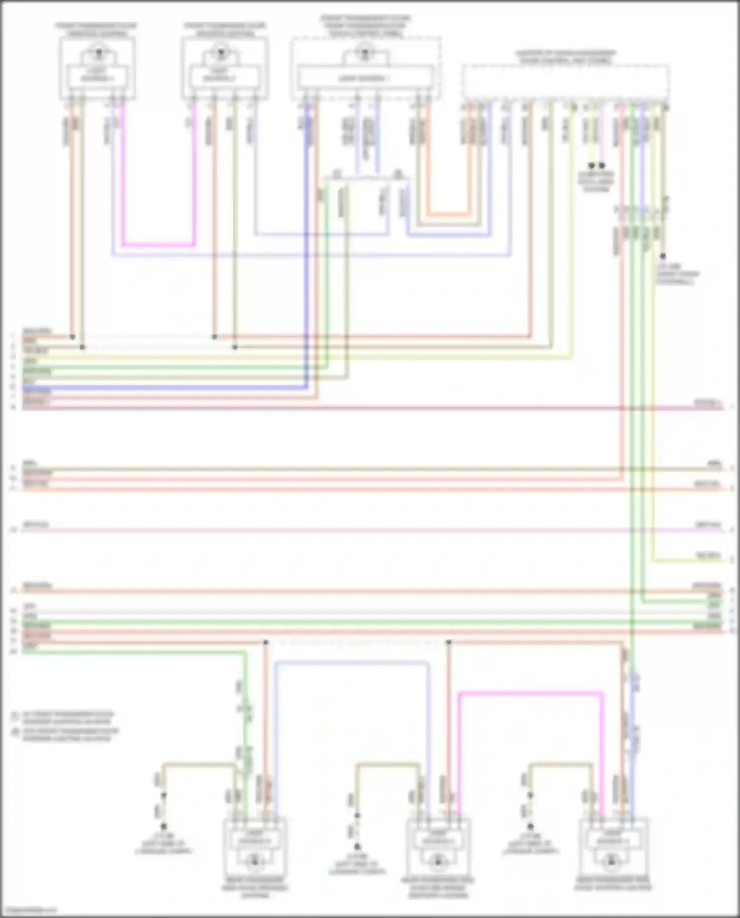 5 series BMW G60 (2023-2024): Courtesy lamps circuit, w/ basic version (3 of 6)