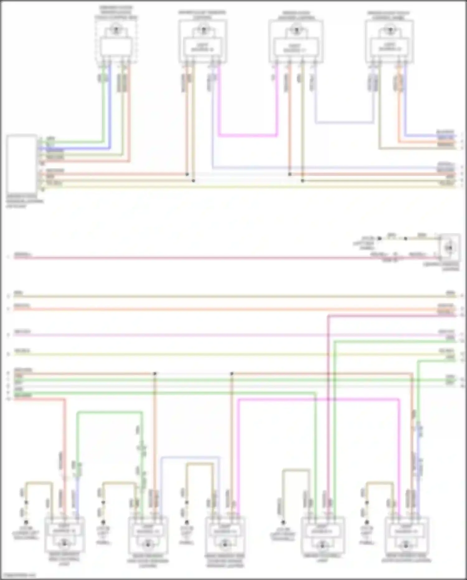 5 series BMW G60 (2023-2024): Courtesy lamps circuit, w/ basic version (4 of 6)