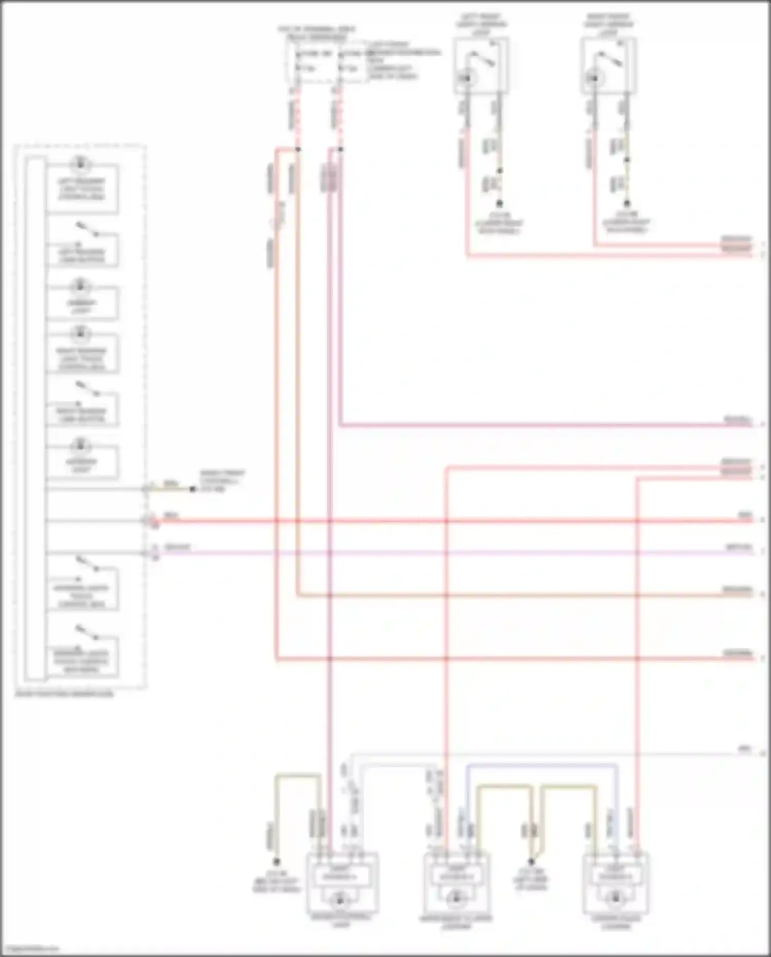 5 series BMW G60 (2023-2024): Courtesy lamps circuit, w/ high version (1 of 6)