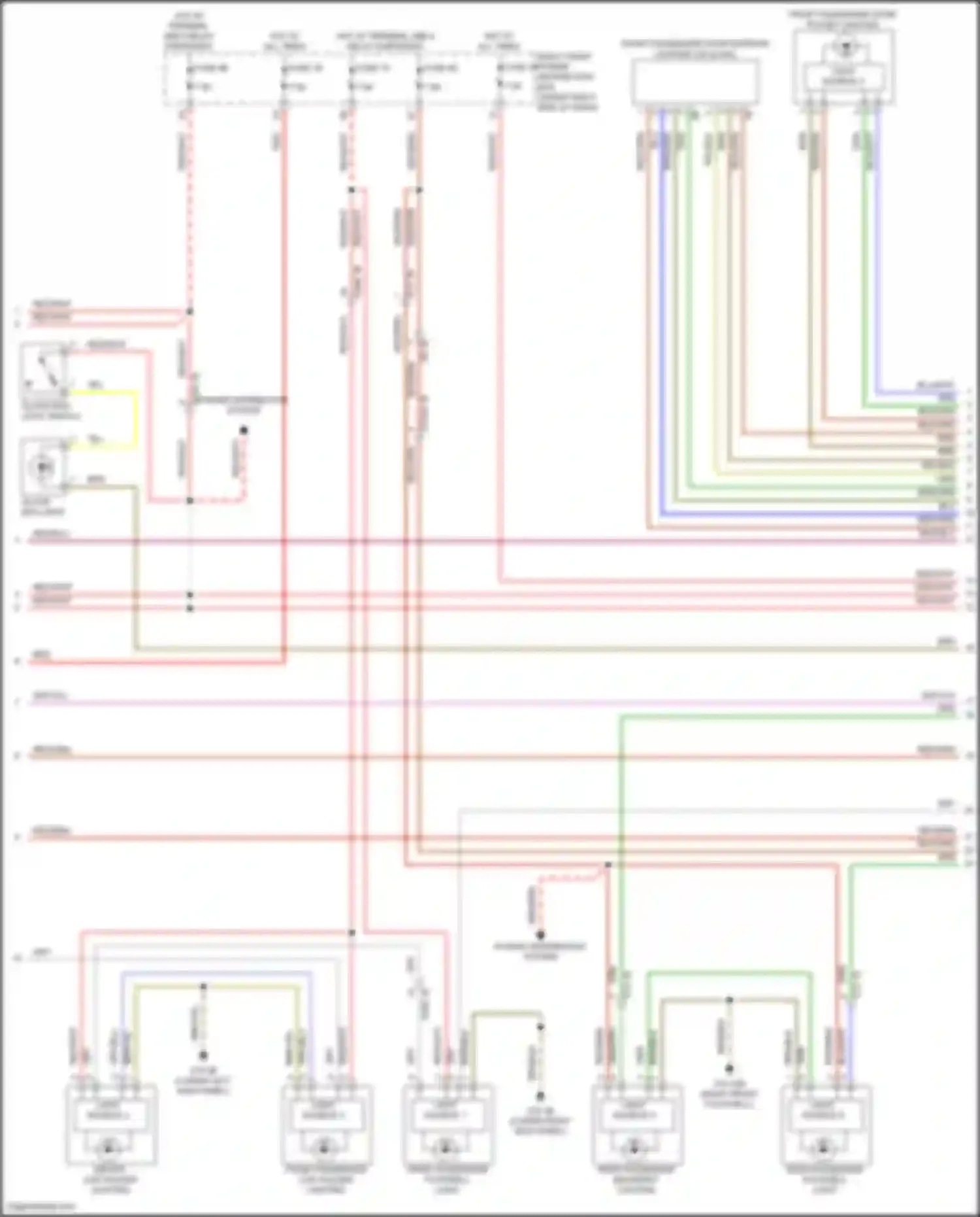 5 series BMW G60 (2023-2024): Courtesy lamps circuit, w/ high version (2 of 6)