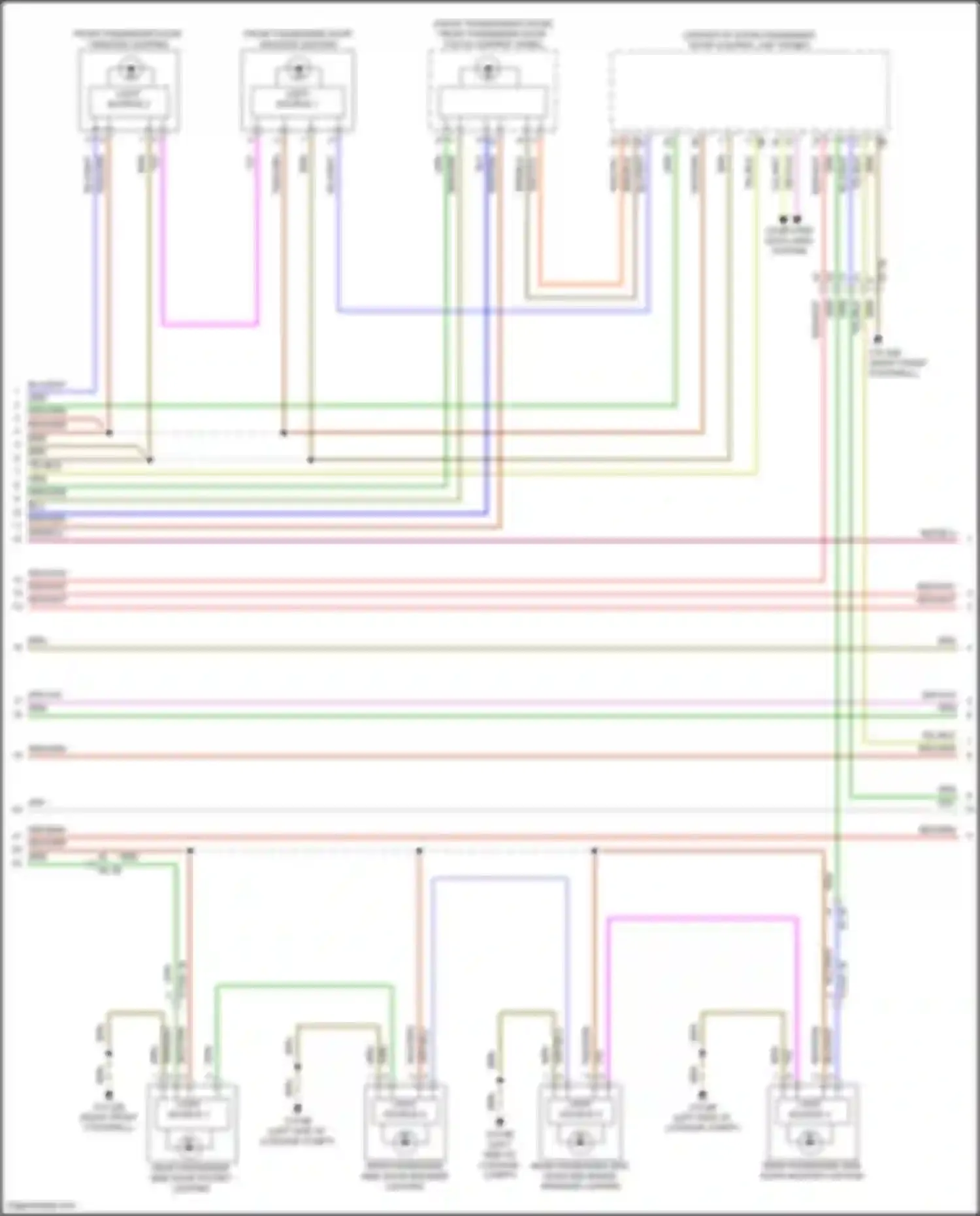 5 series BMW G60 (2023-2024): Courtesy lamps circuit, w/ high version (3 of 6)