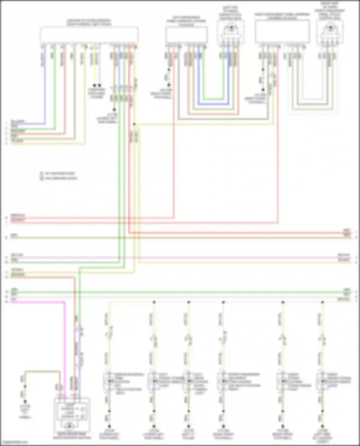 5 series BMW G60 (2023-2024): Courtesy lamps circuit, w/ high version (5 of 6)