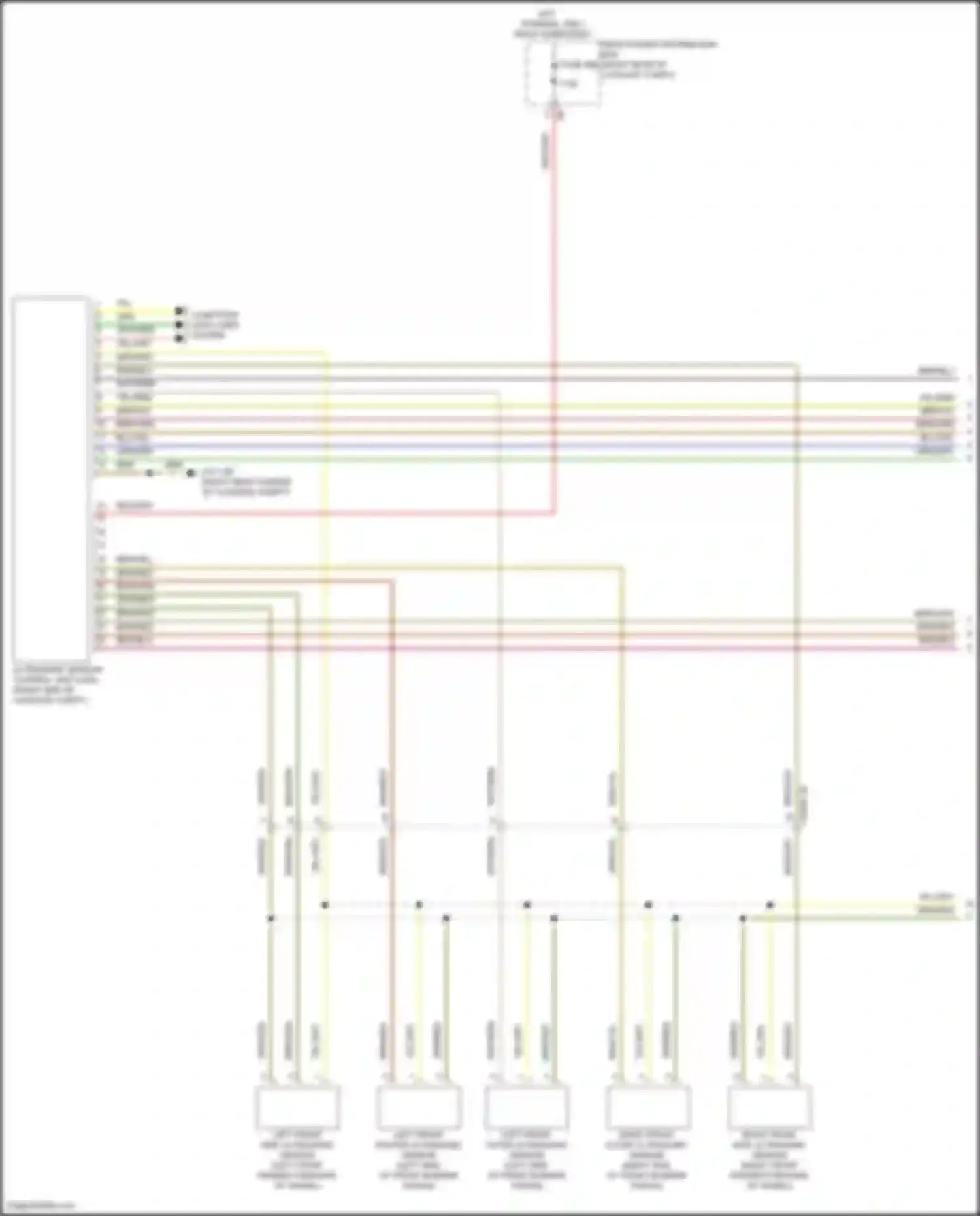 5 series BMW G60 (2023-2024): Parking assistant circuit, w/o surround view camera (1 of 2)
