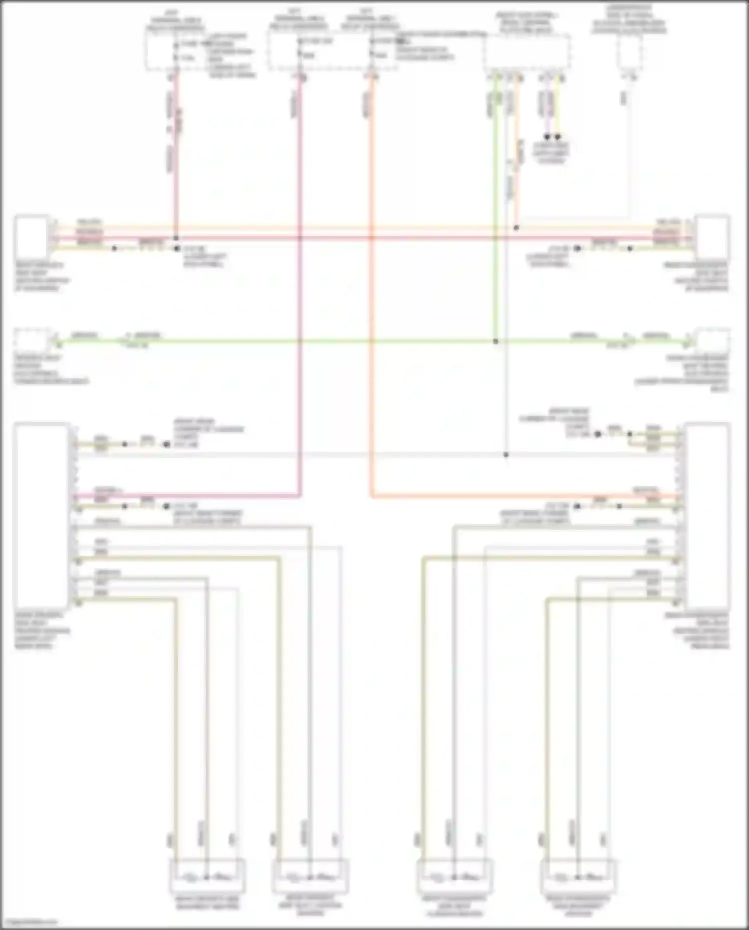 5 series BMW G60 (2023-2024): Rear heated seats circuit