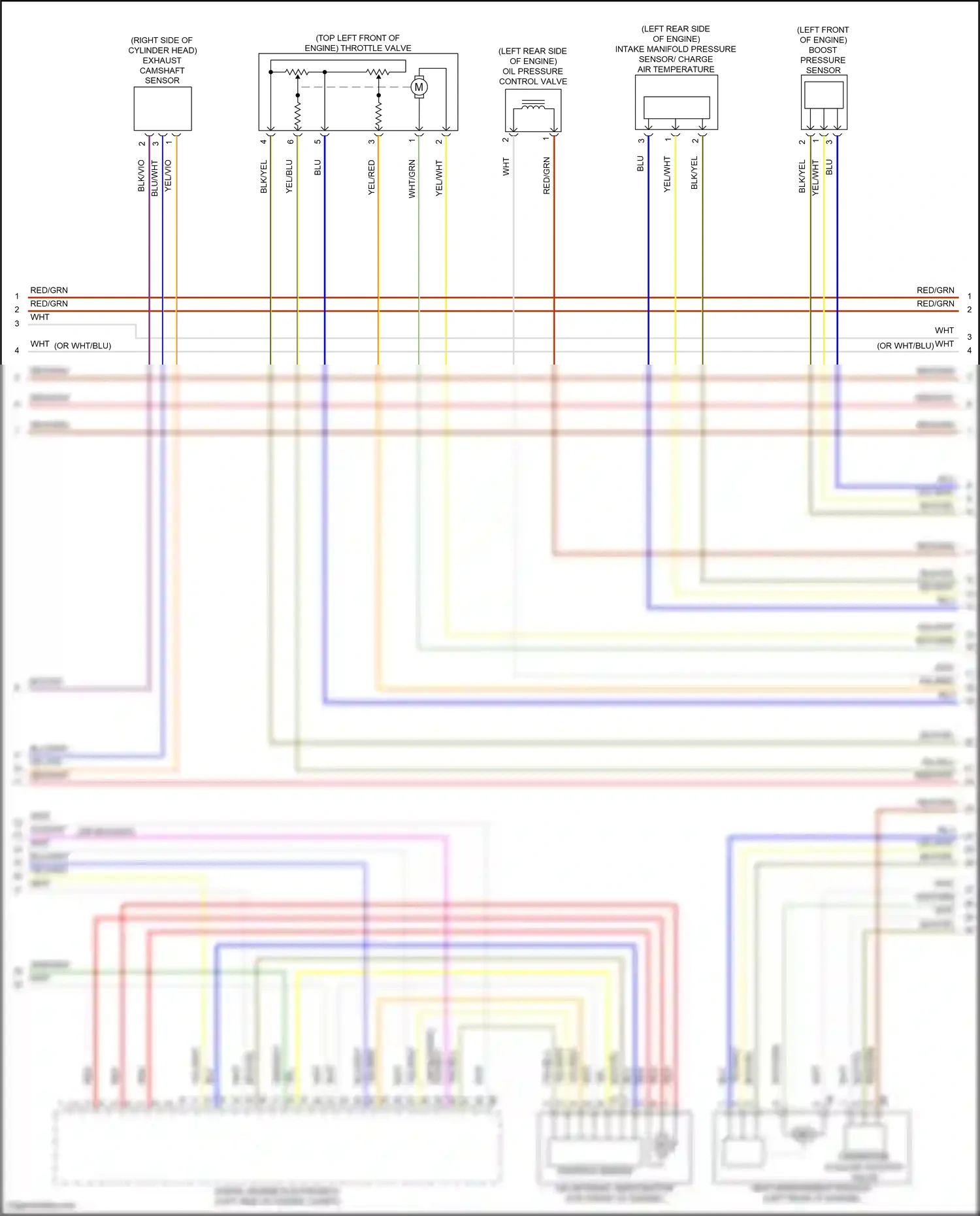 Wiring diagram boost pressure sensor for BMW 5 series G60 (2023-2024) (1 of 1)