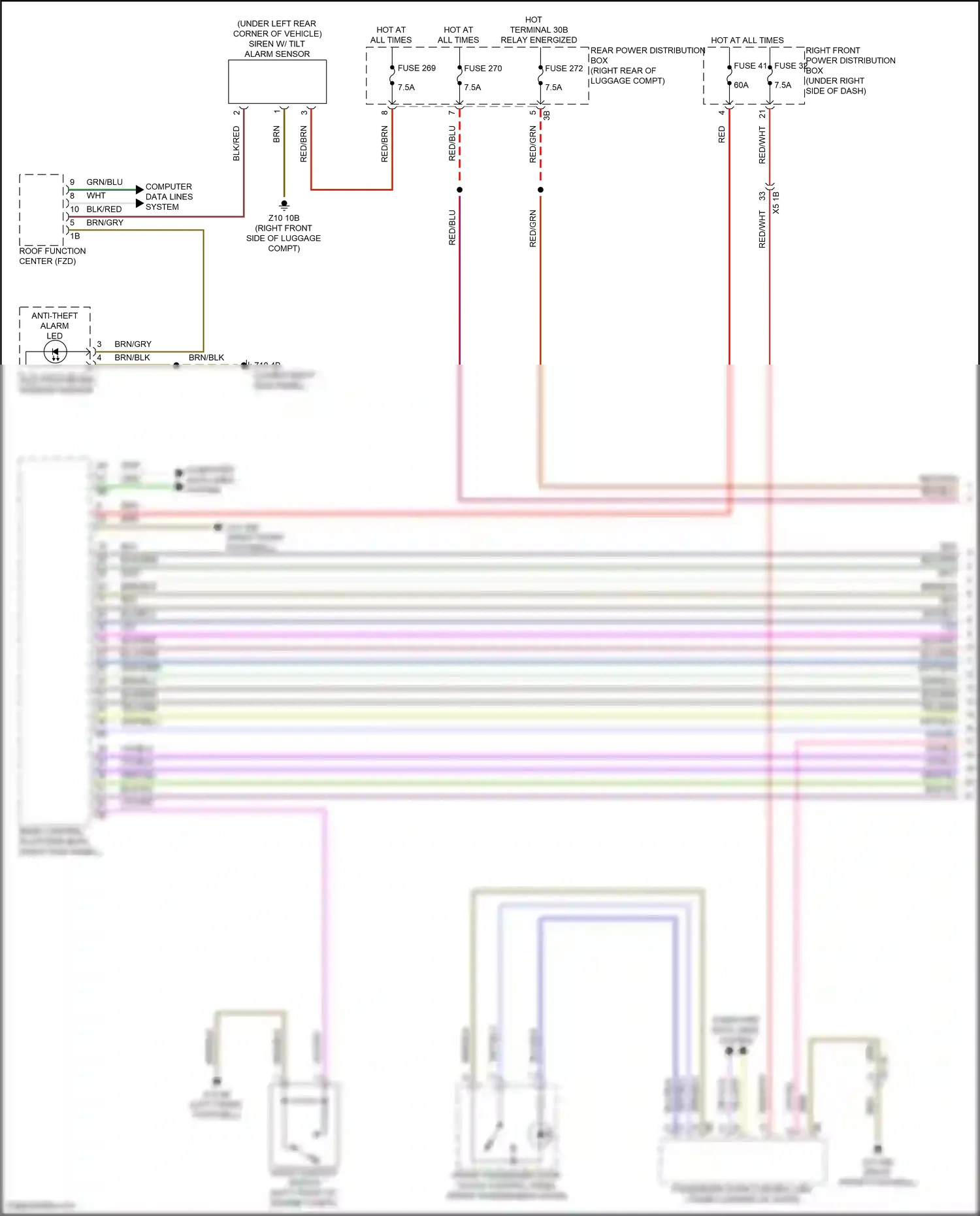 Wiring diagram computer data lines system for BMW 5 series G60 (2023-2024) (43 of 96)