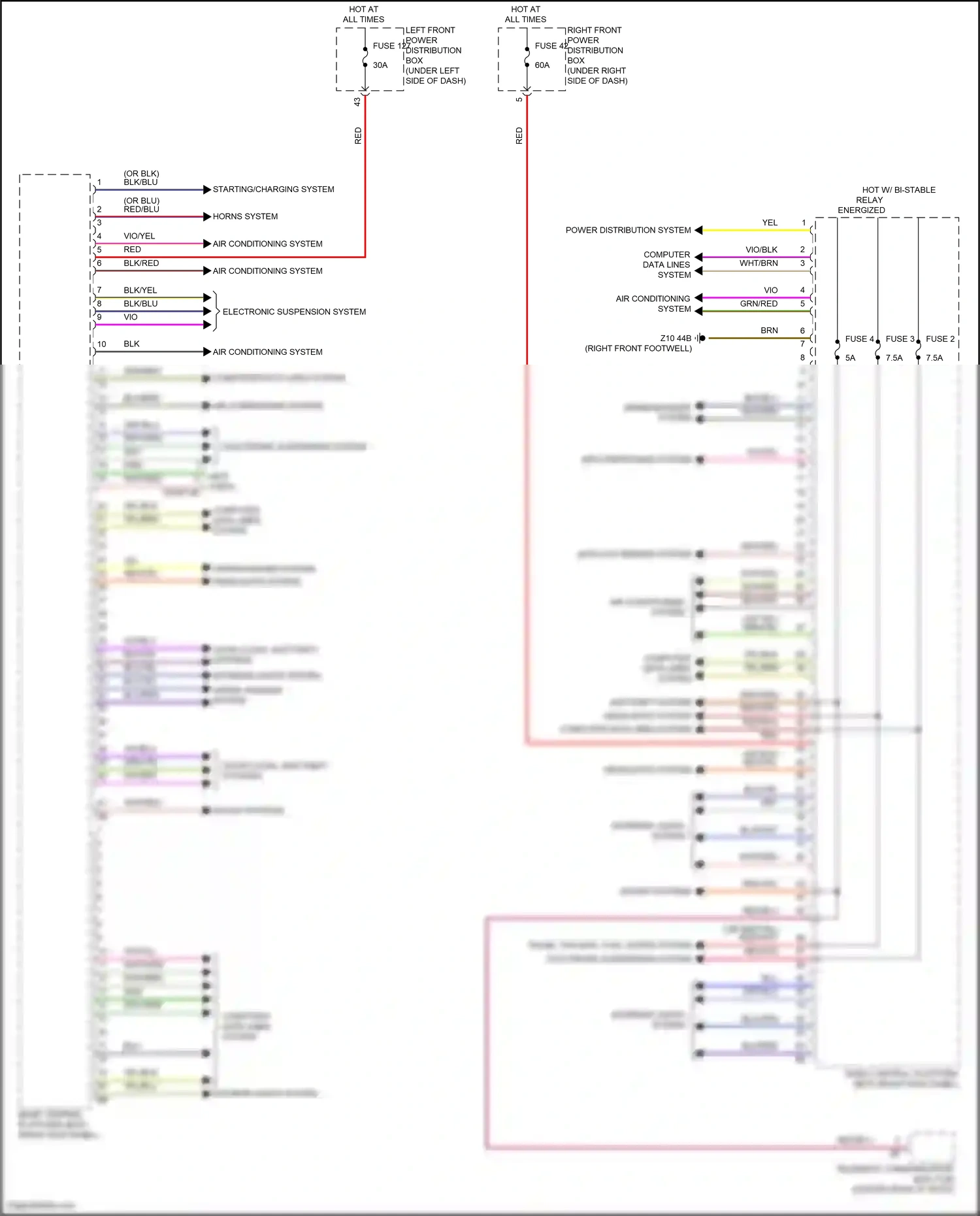 Wiring diagram computer data lines system for BMW 5 series G60 (2023-2024) (51 of 96)