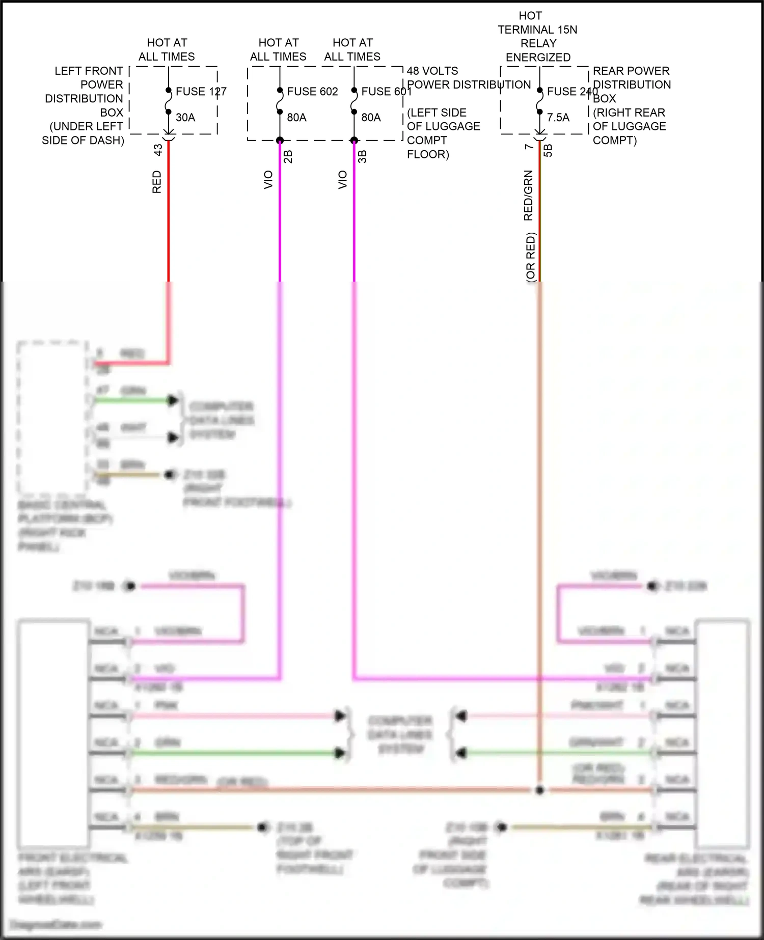 Wiring diagram computer data lines system for BMW 5 series G60 (2023-2024) (63 of 96)