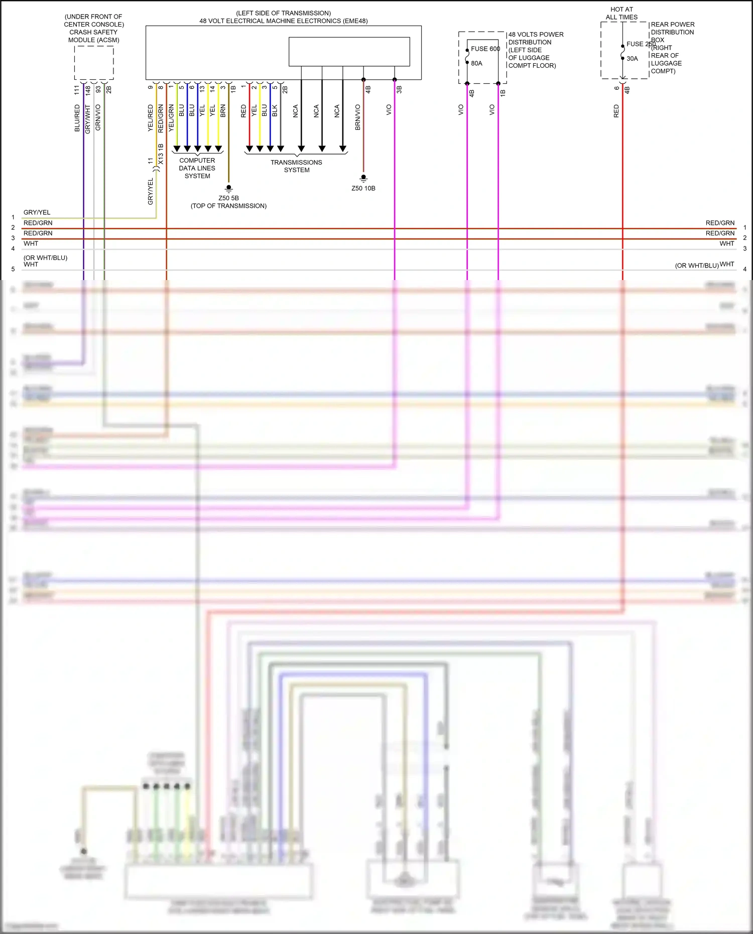 Wiring diagram computer data lines system for BMW 5 series G60 (2023-2024) (95 of 96)