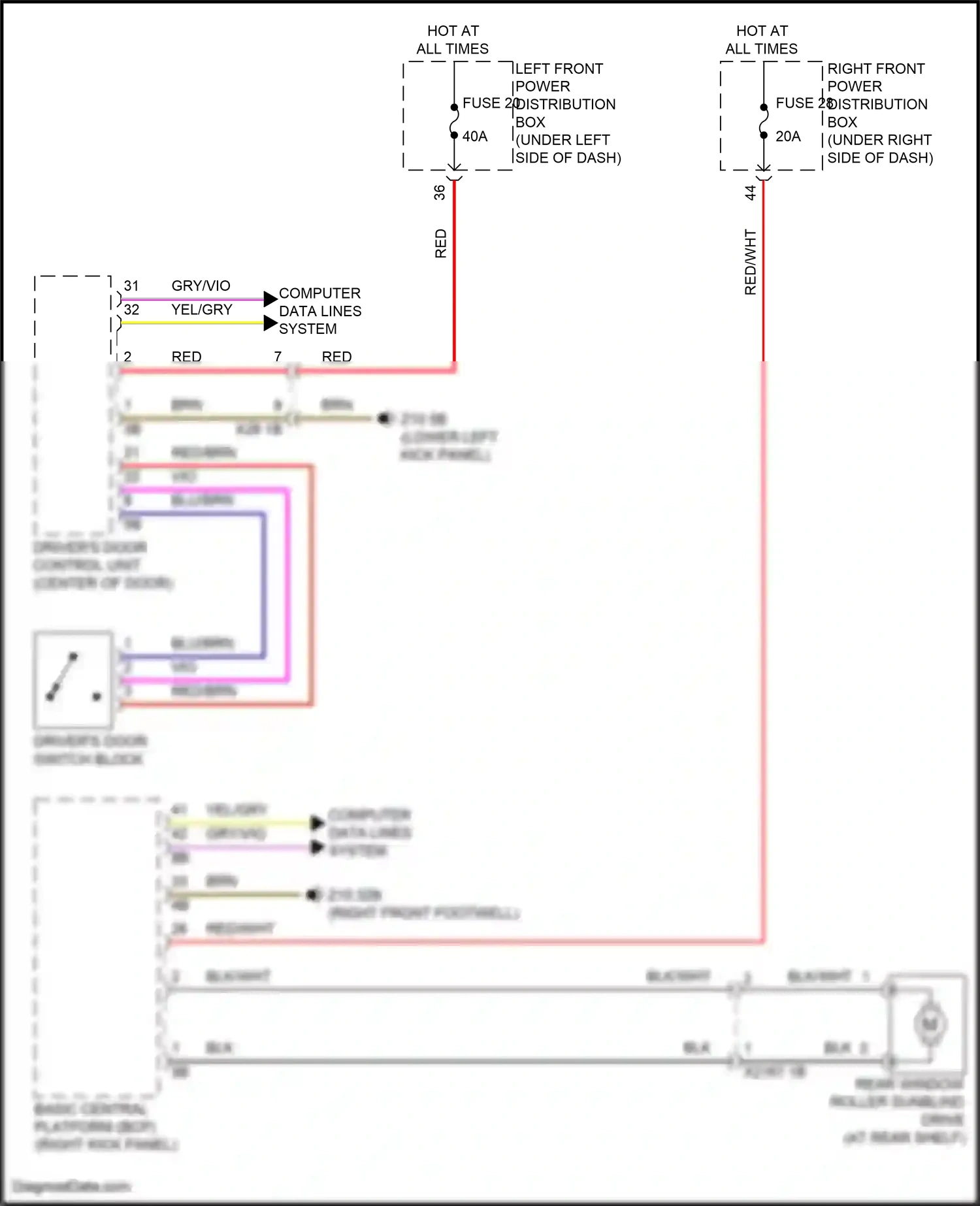 Wiring diagram computer data lines system for BMW 5 series G60 (2023-2024) (37 of 96)