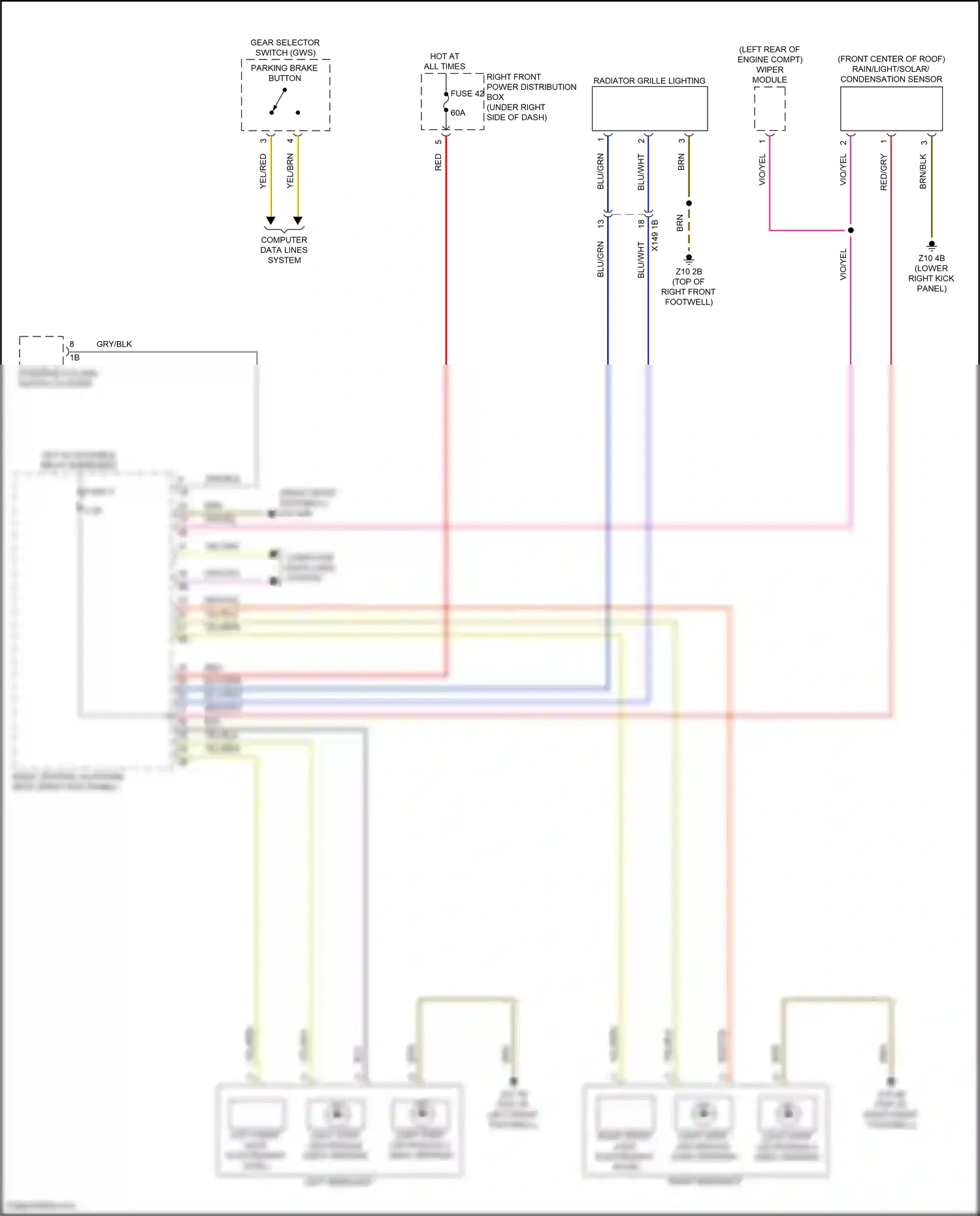Wiring diagram computer data lines system for BMW 5 series G60 (2023-2024) (46 of 96)