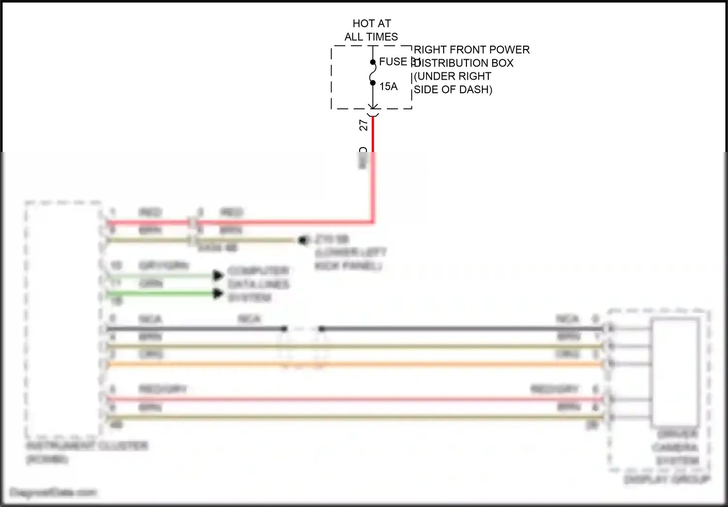 Wiring diagram computer data lines system for BMW 5 series G60 (2023-2024) (27 of 96)