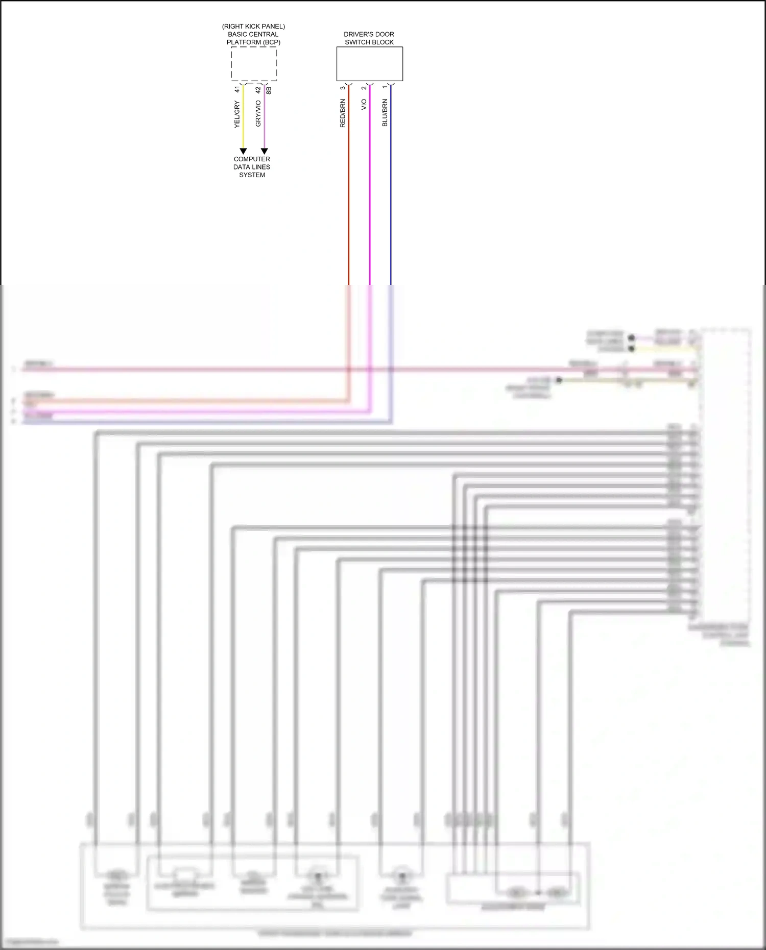 Wiring diagram computer data lines system for BMW 5 series G60 (2023-2024) (58 of 96)