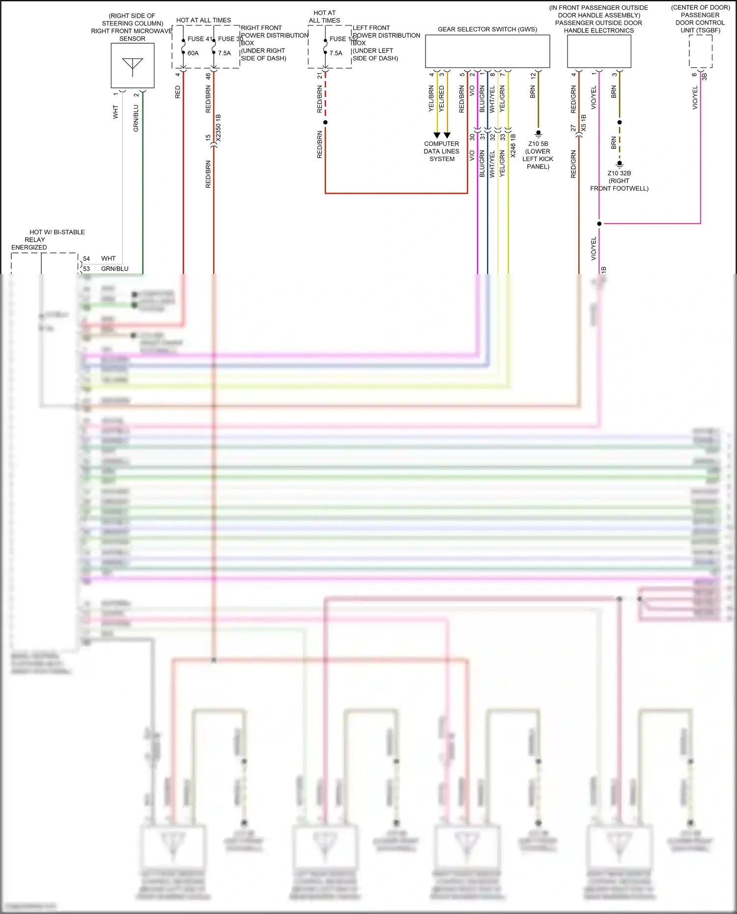 Wiring diagram computer data lines system for BMW 5 series G60 (2023-2024) (41 of 96)