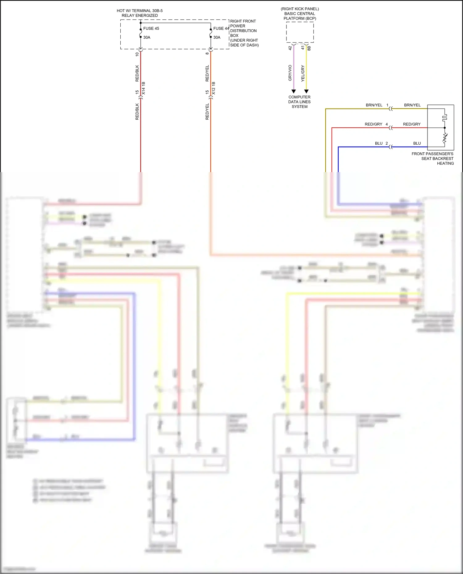 Wiring diagram computer data lines system for BMW 5 series G60 (2023-2024) (64 of 96)