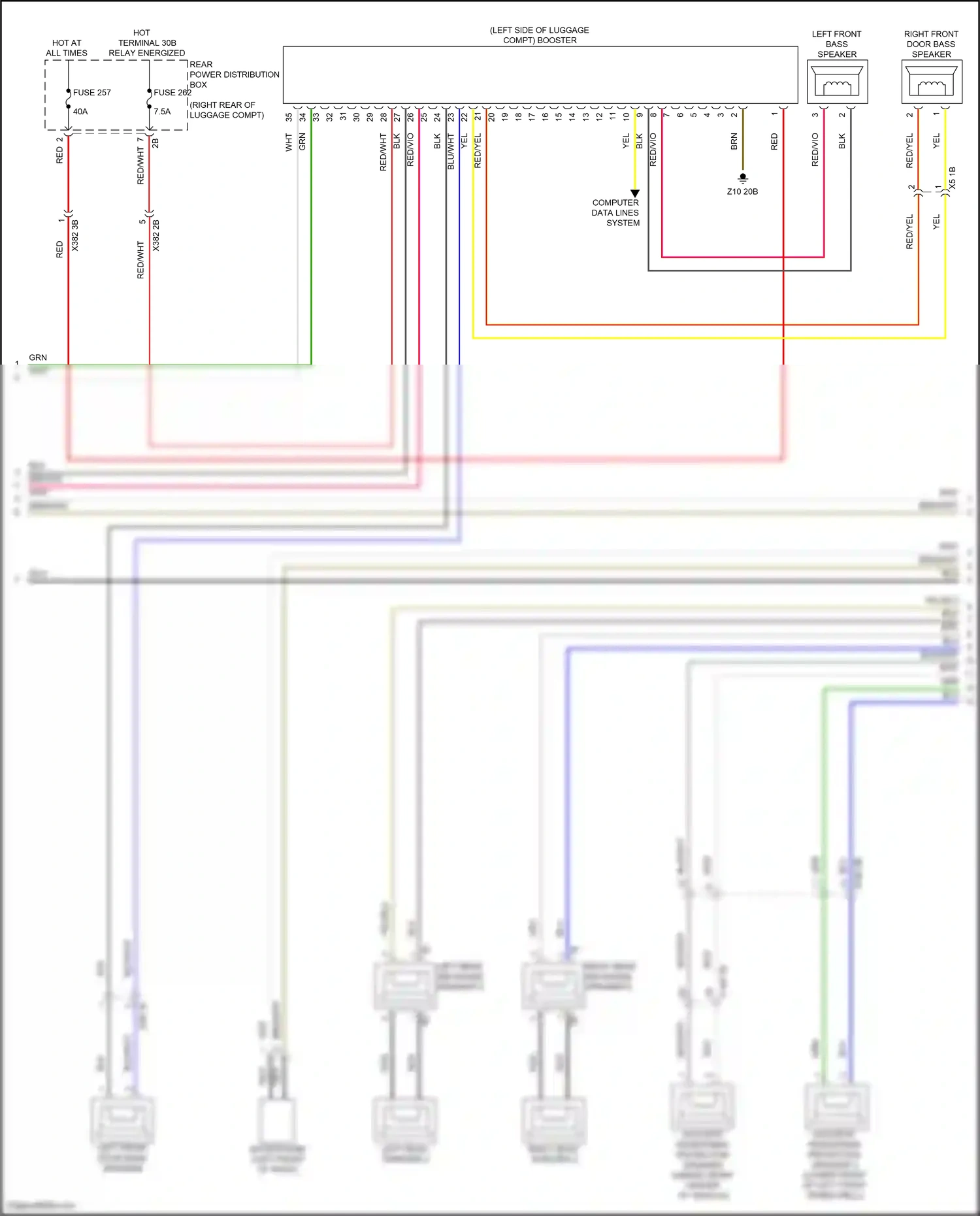 Wiring diagram computer data lines system for BMW 5 series G60 (2023-2024) (7 of 96)