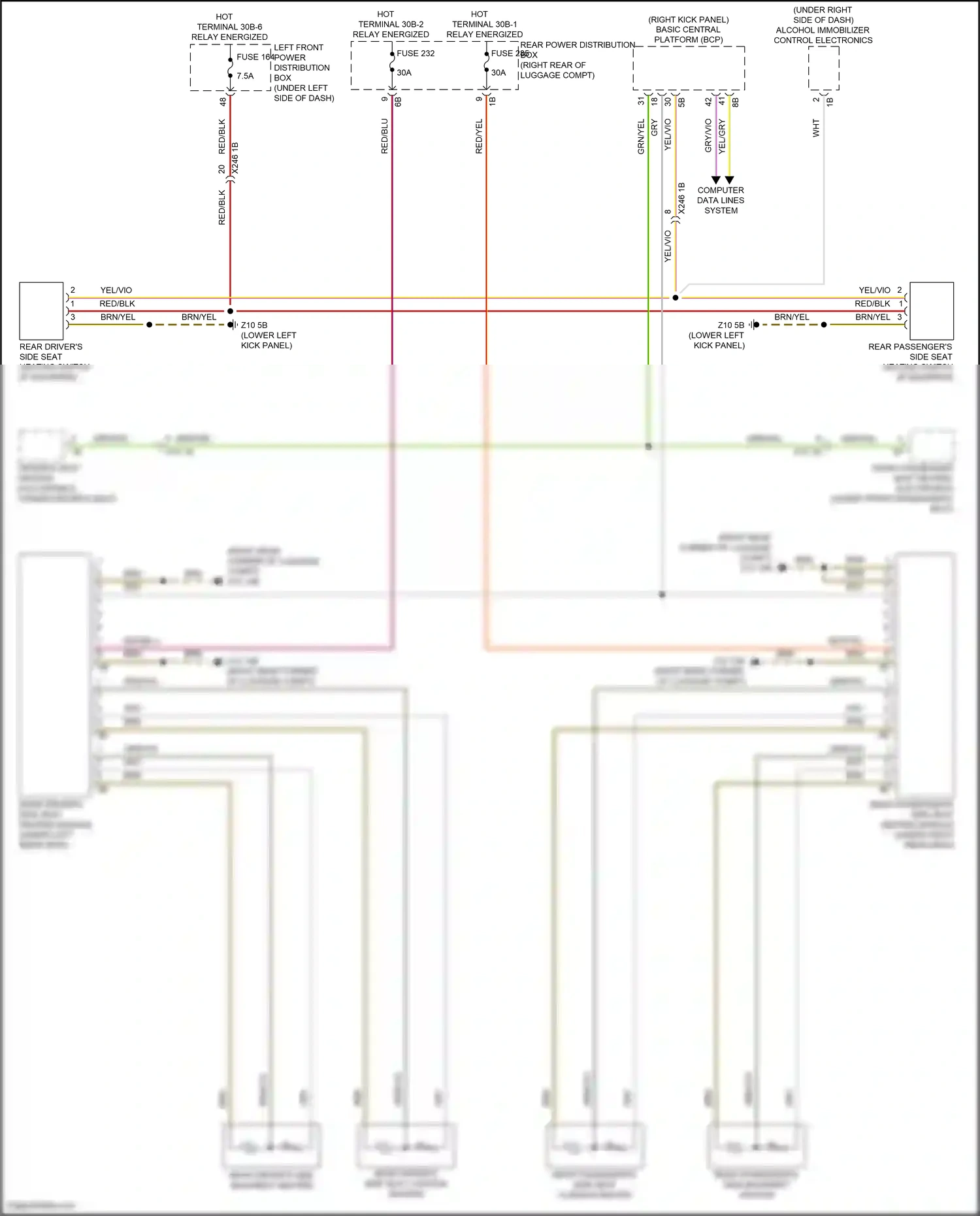 Wiring diagram computer data lines system for BMW 5 series G60 (2023-2024) (66 of 96)