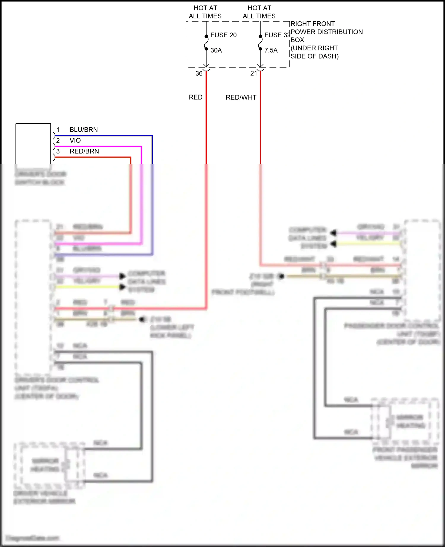 Wiring diagram computer data lines system for BMW 5 series G60 (2023-2024) (32 of 96)