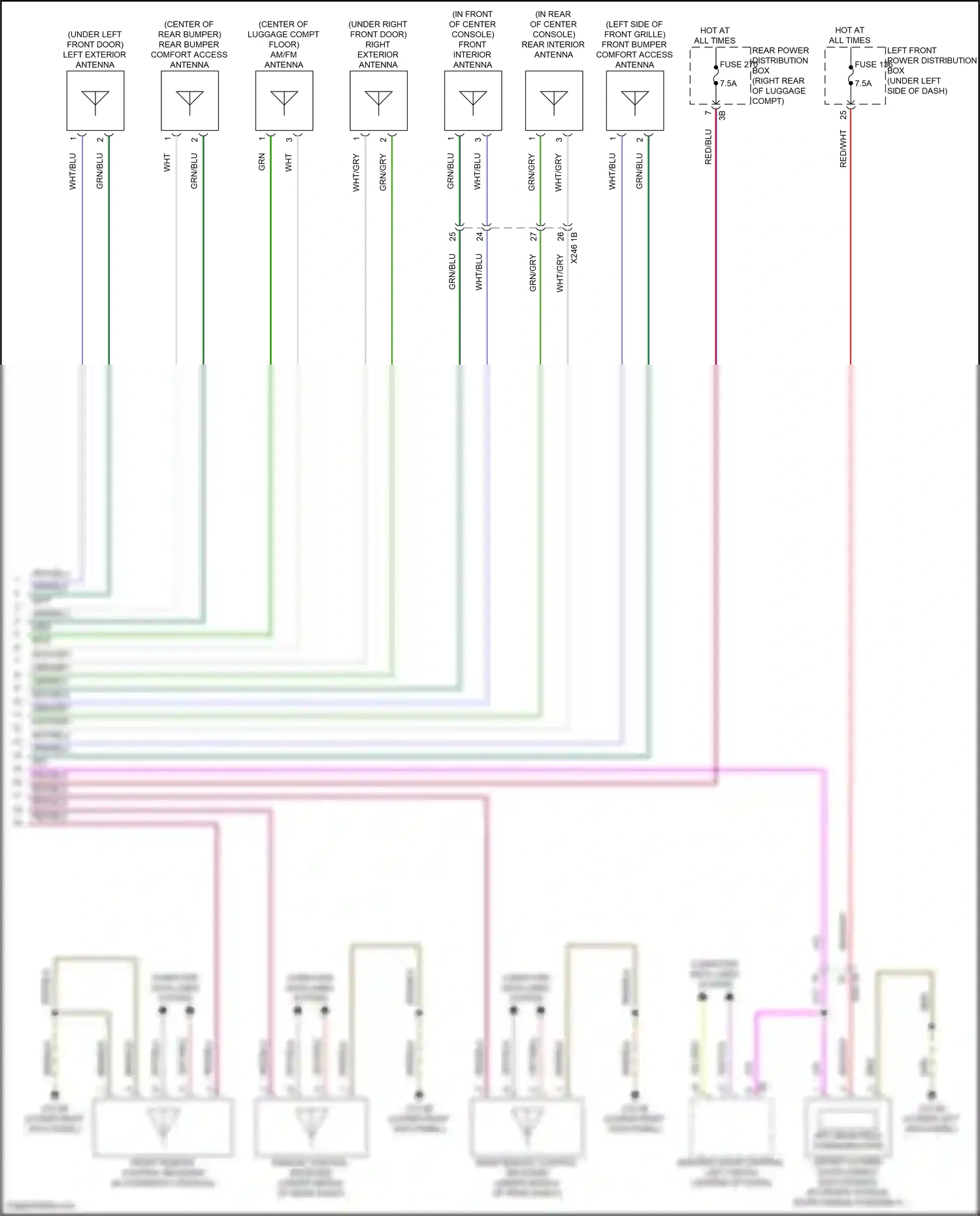 Wiring diagram computer data lines system for BMW 5 series G60 (2023-2024) (42 of 96)