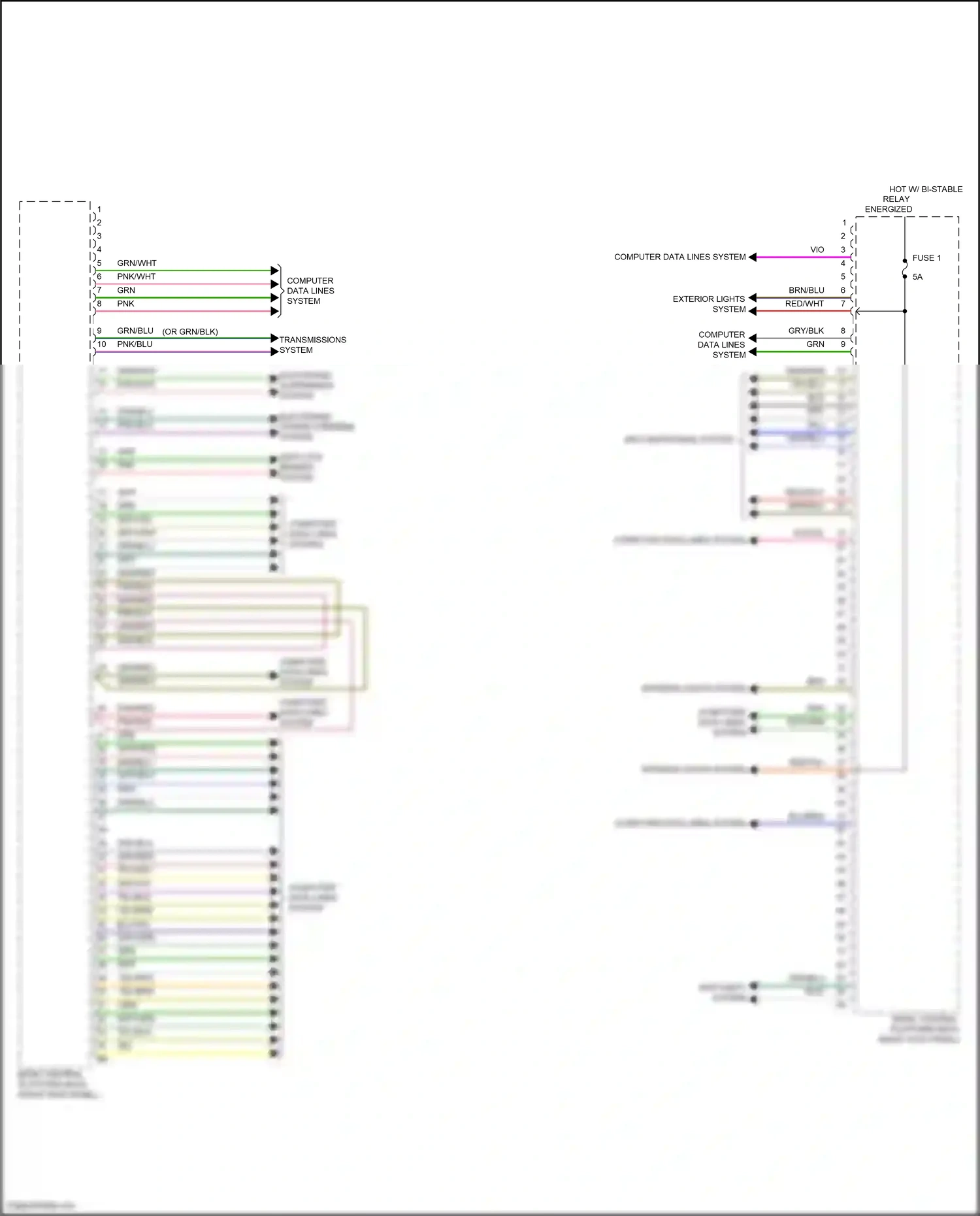 Wiring diagram computer data lines system for BMW 5 series G60 (2023-2024) (53 of 96)