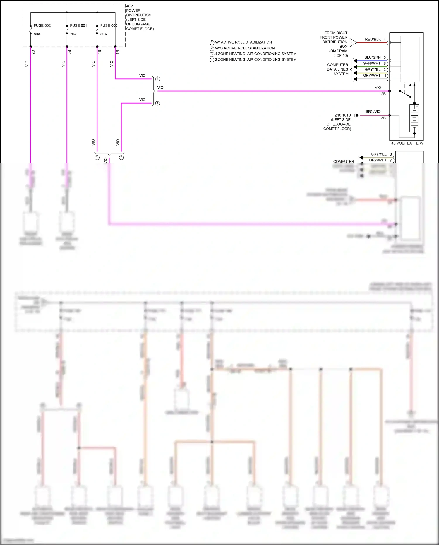 Wiring diagram computer data lines system for BMW 5 series G60 (2023-2024) (48 of 96)