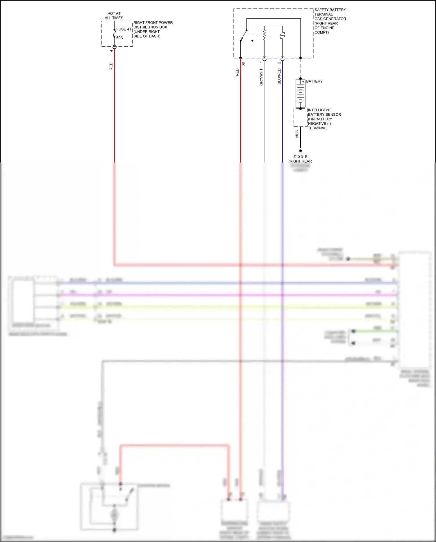 Wiring diagram computer data lines system for BMW 5 series G60 (2023-2024) (50 of 96)