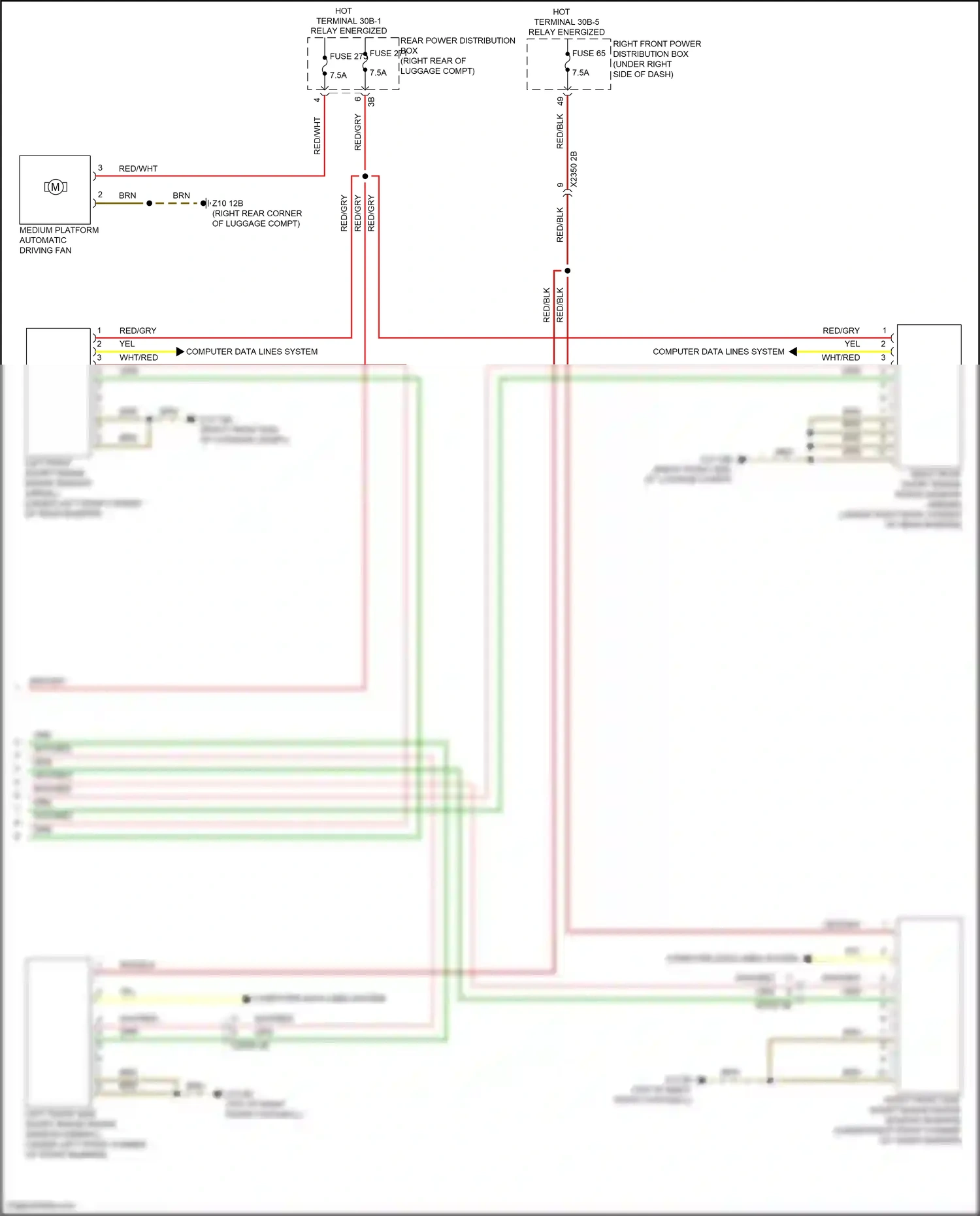 Wiring diagram computer data lines system for BMW 5 series G60 (2023-2024) (12 of 96)