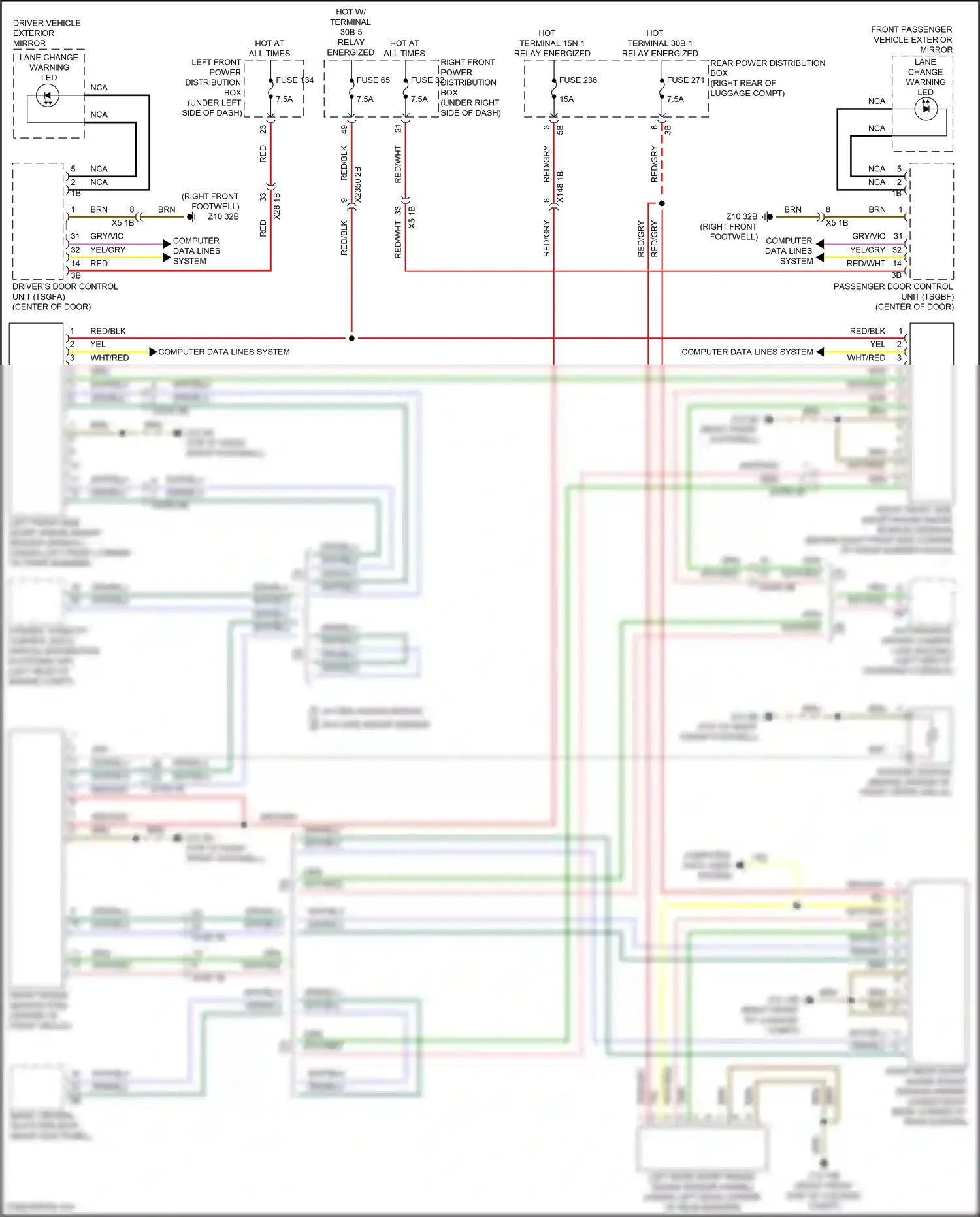 Wiring diagram computer data lines system for BMW 5 series G60 (2023-2024) (13 of 96)